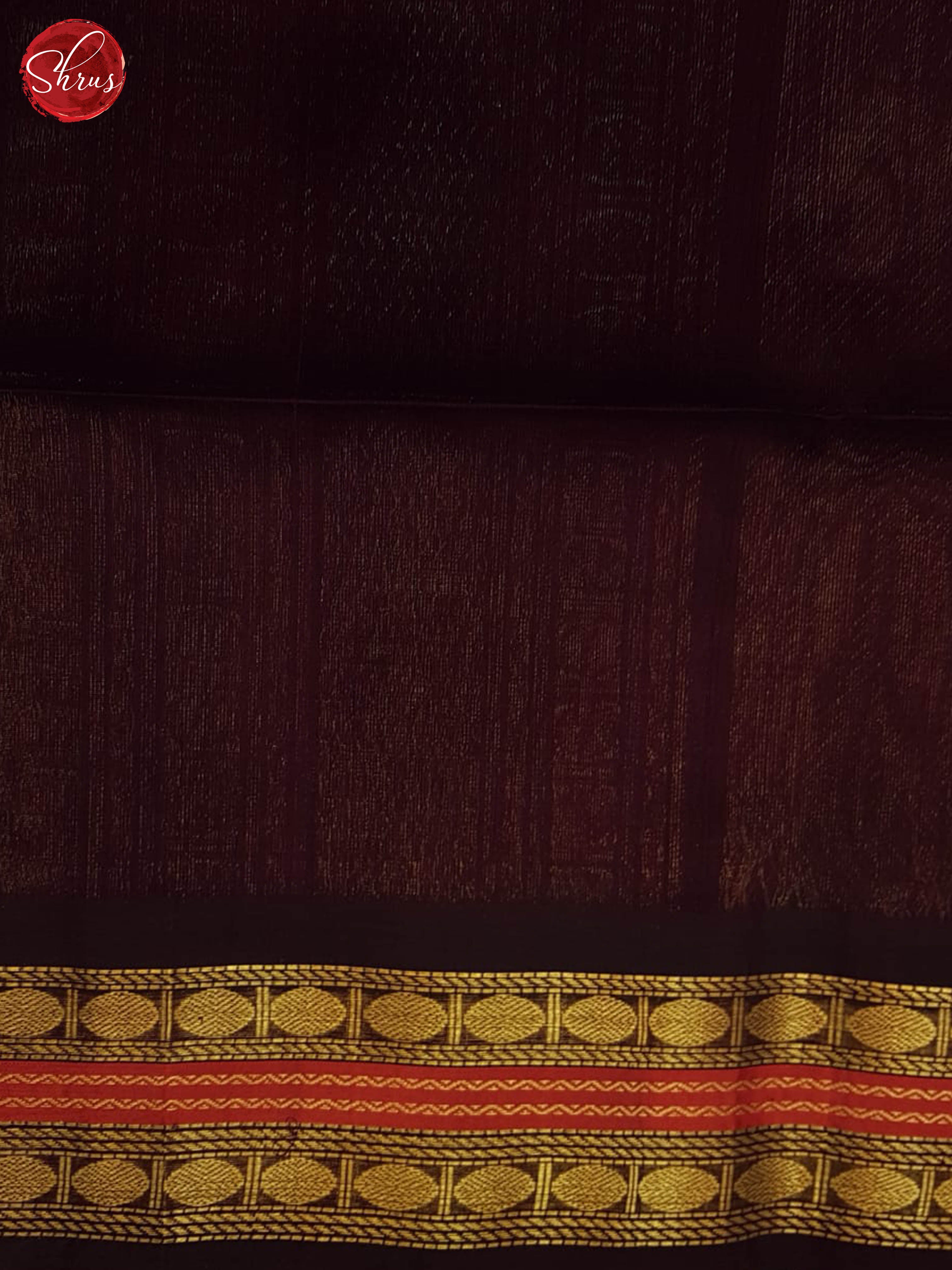 Red And Brown- Silk Cotton Saree - Shop on ShrusEternity.com