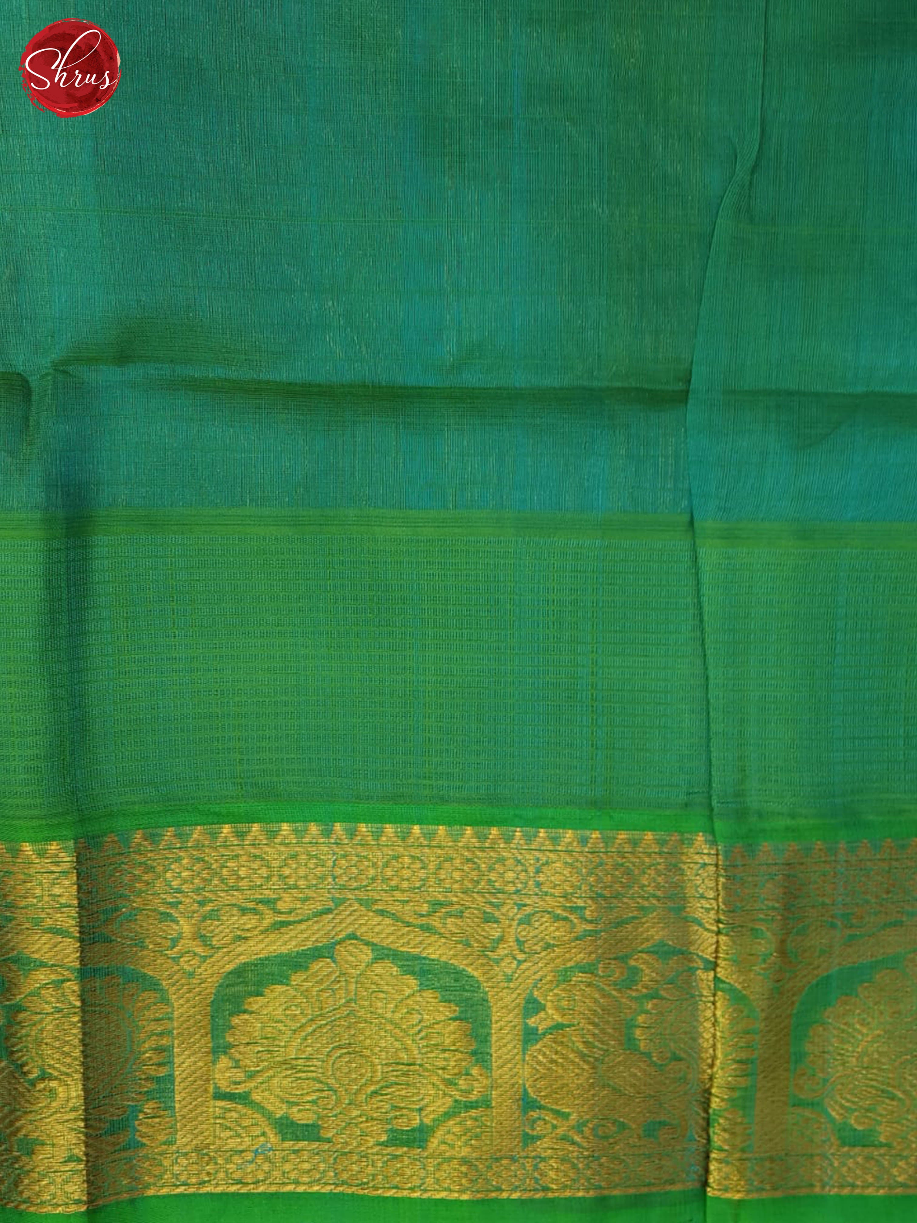 Pink And Green- Silk Cotton Saree - Shop on ShrusEternity.com