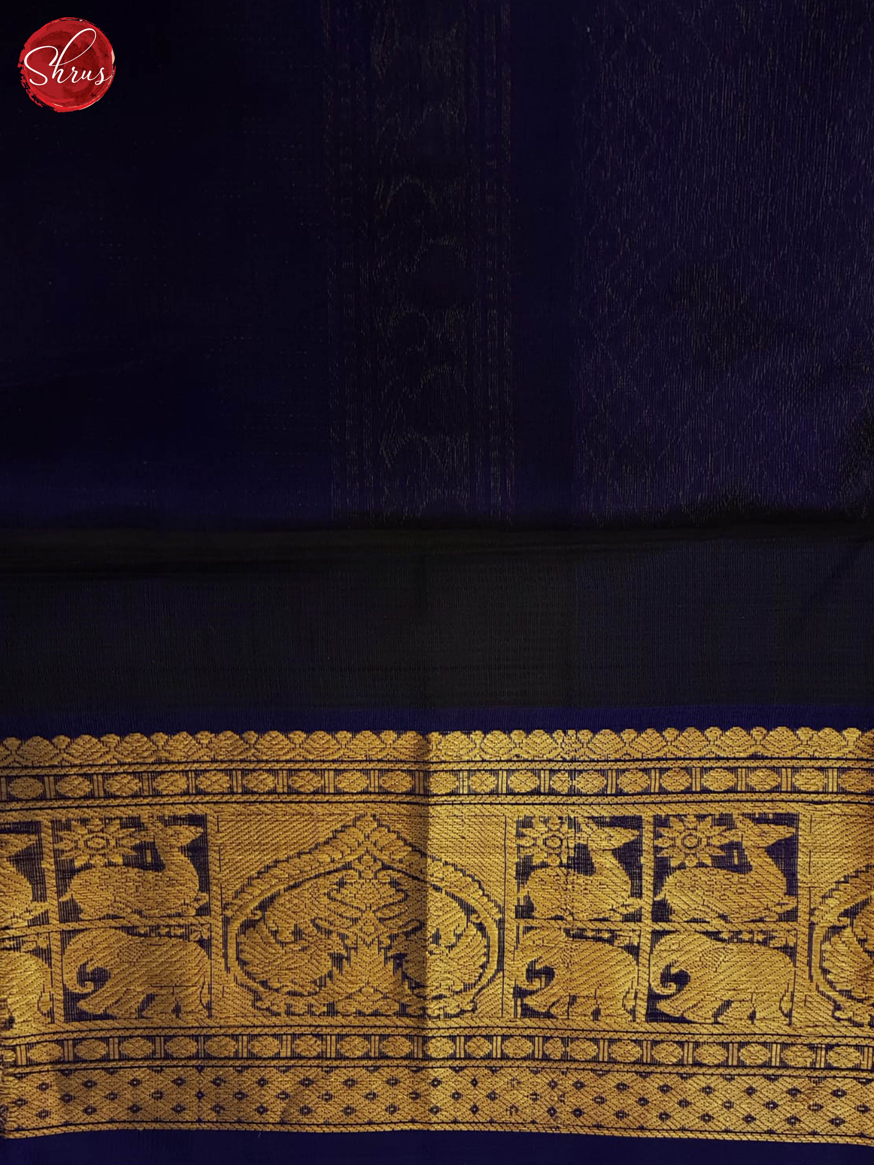 Green And Blue- Silk Cotton Saree - Shop on ShrusEternity.com