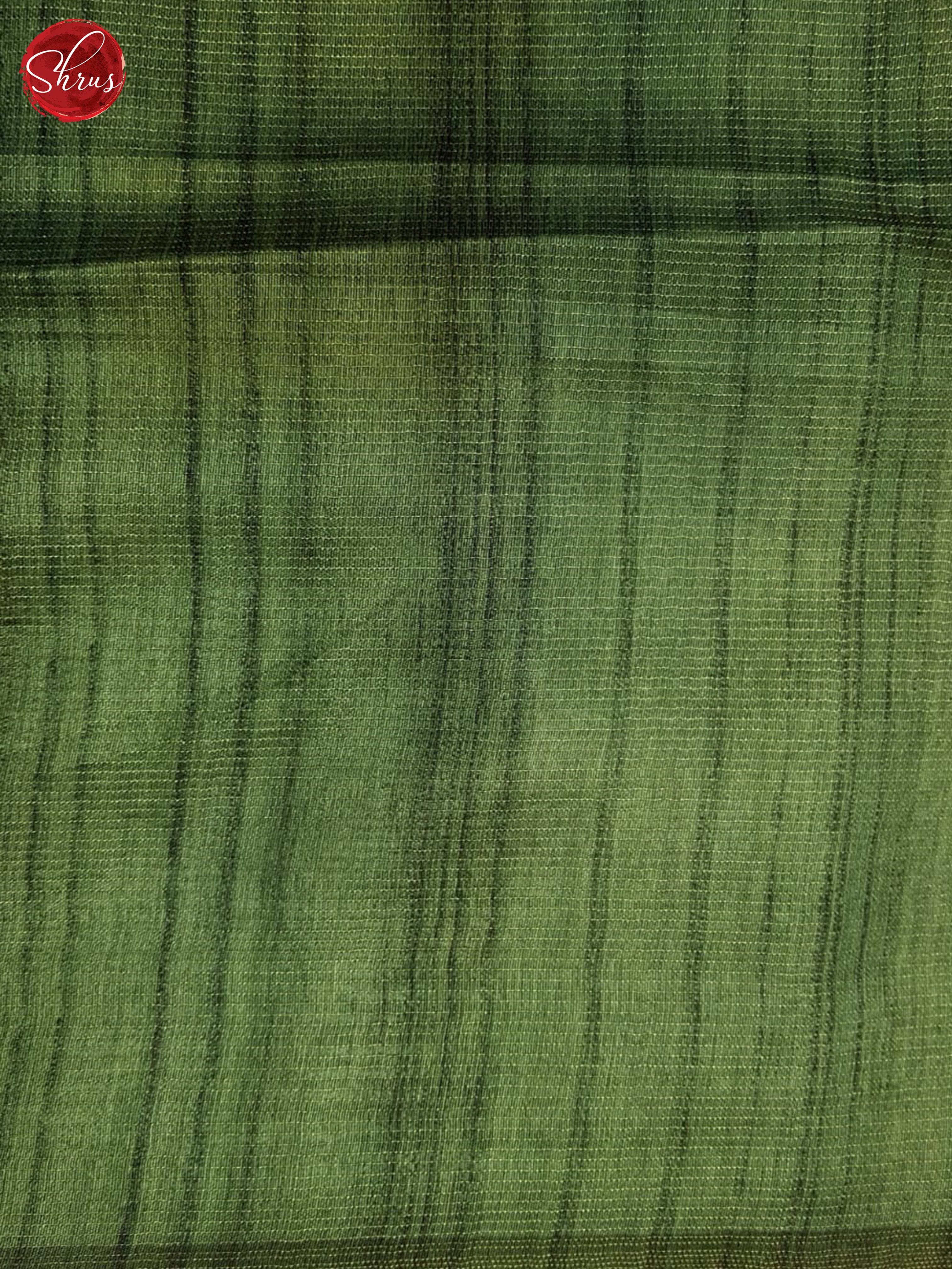 Green(SIngle Tone)- Semi Tussar Saree - Shop on ShrusEternity.com