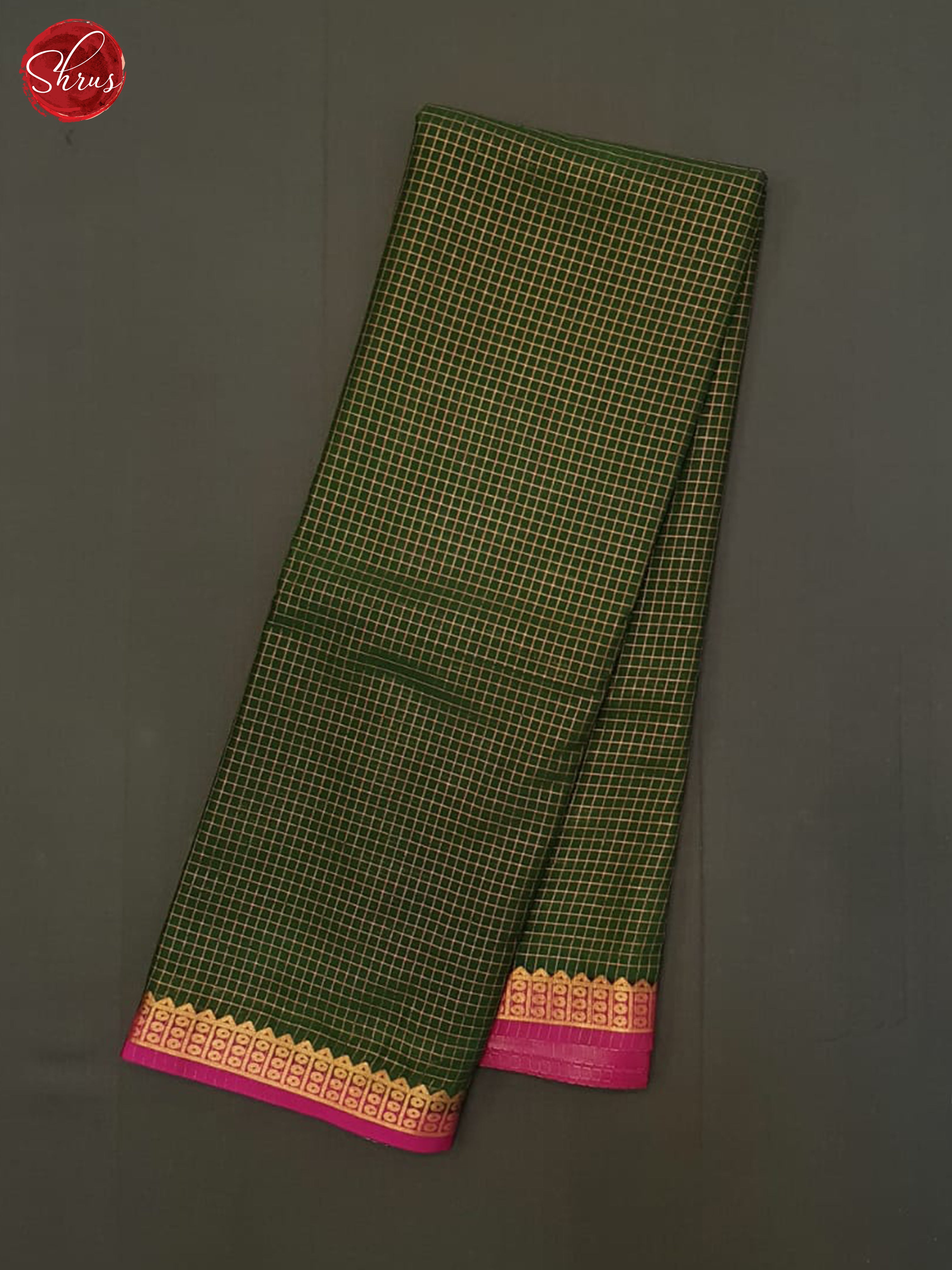 Green & Pink - Semi Mysoresilk Saree - Shop on ShrusEternity.com