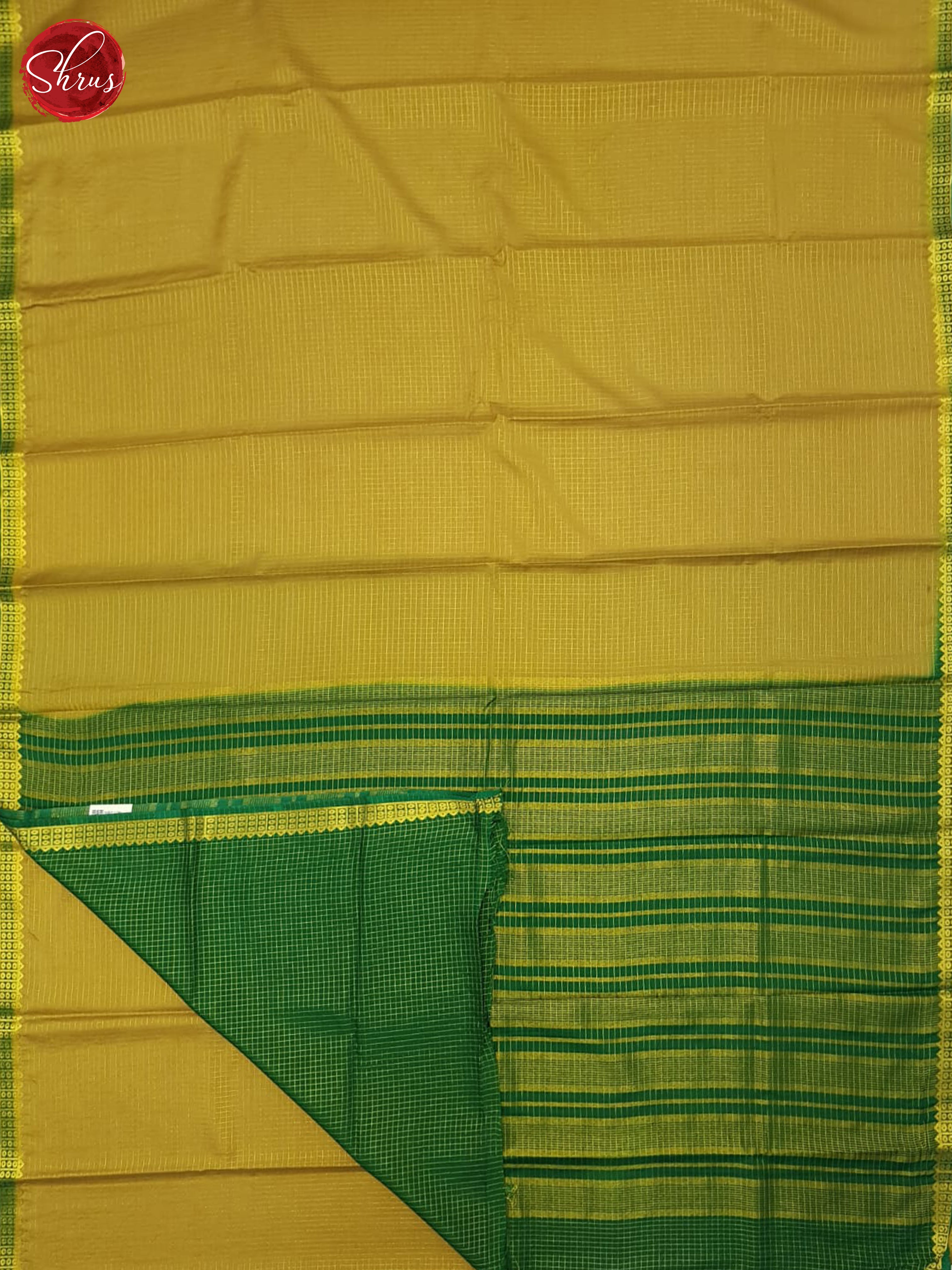 Brown & Green- Semi Mysoresilk Saree - Shop on ShrusEternity.com