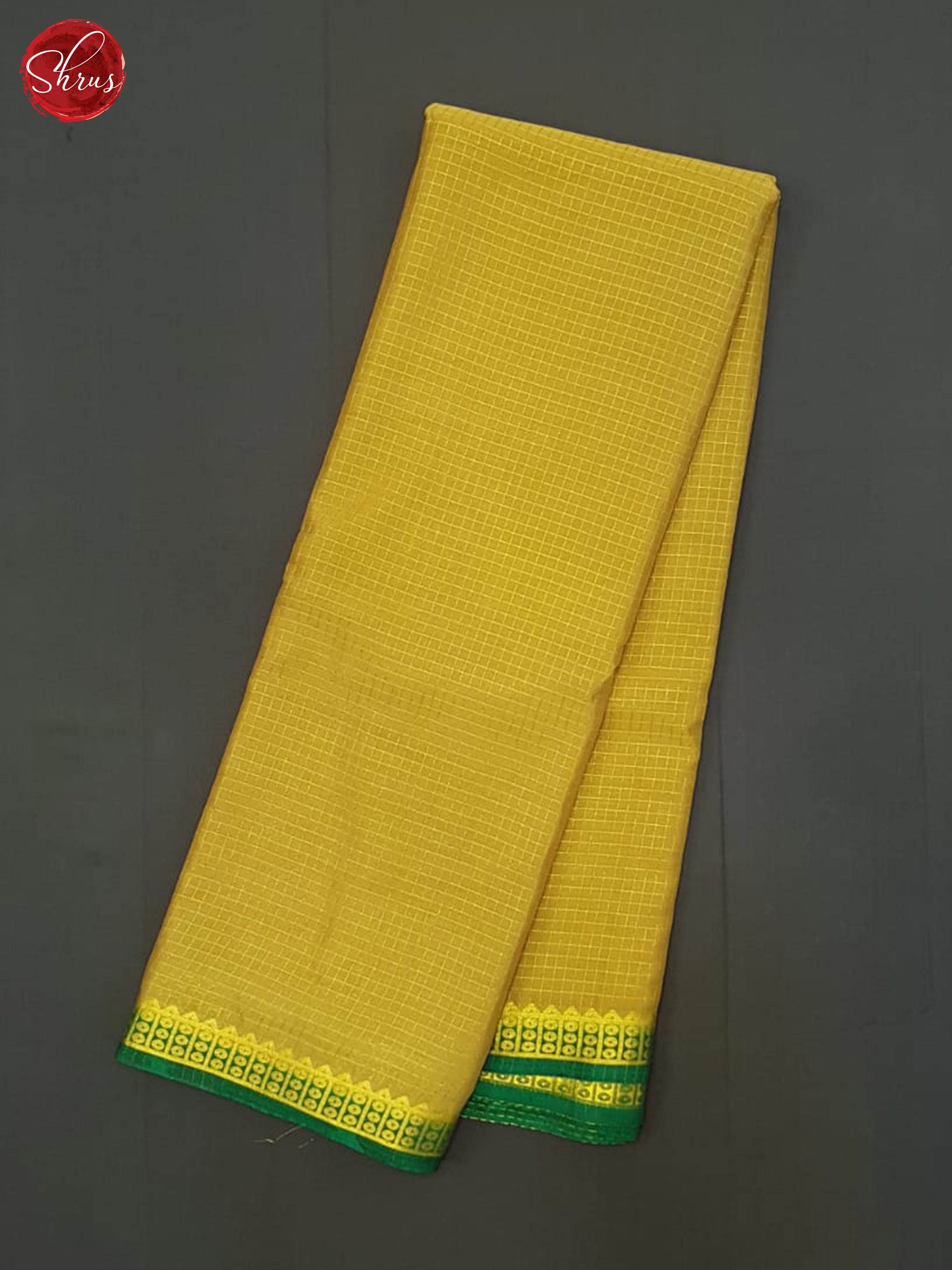 Brown & Green- Semi Mysoresilk Saree - Shop on ShrusEternity.com