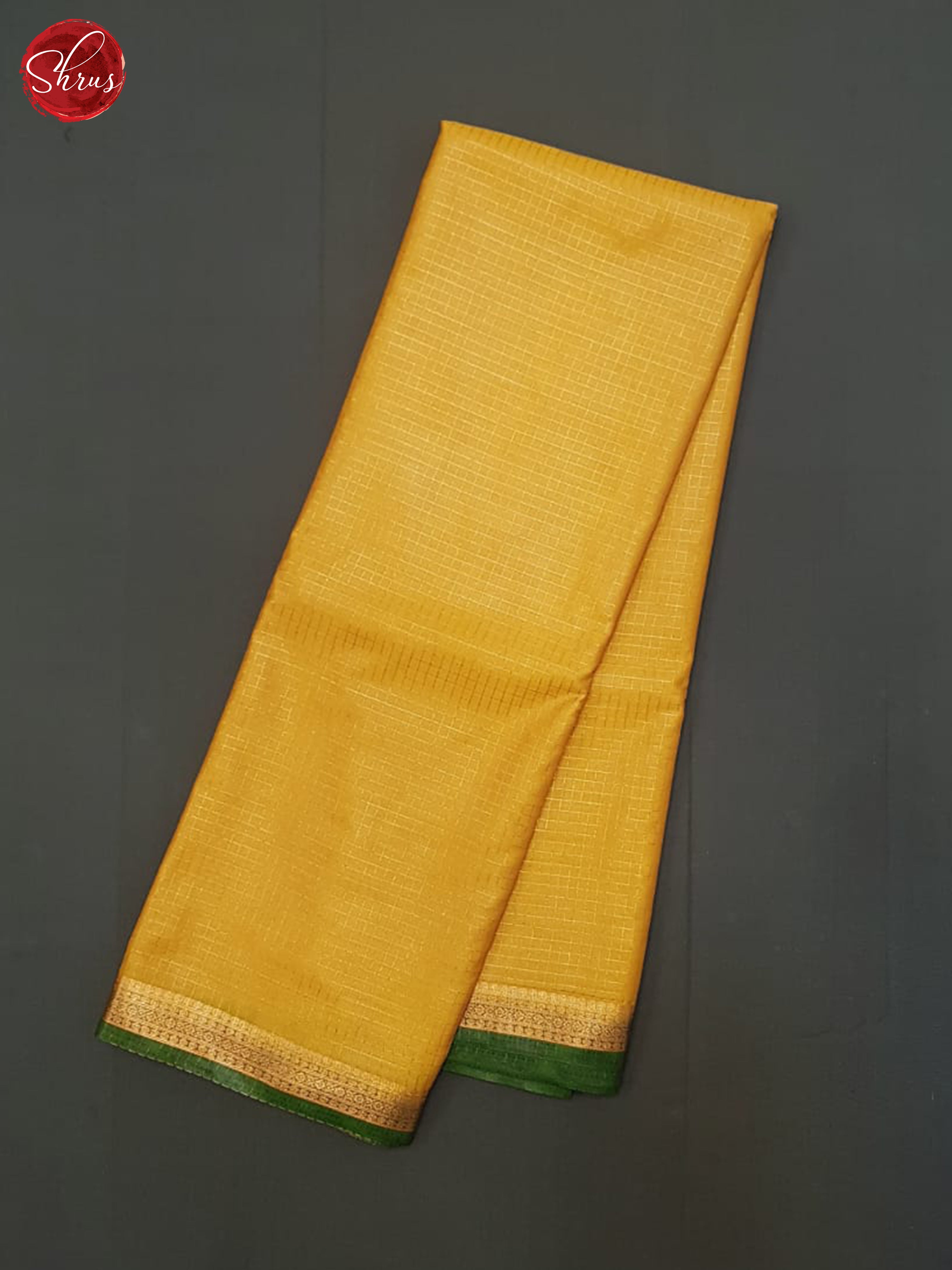 Mustard & Green - Semi Mysoresilk Saree - Shop on ShrusEternity.com