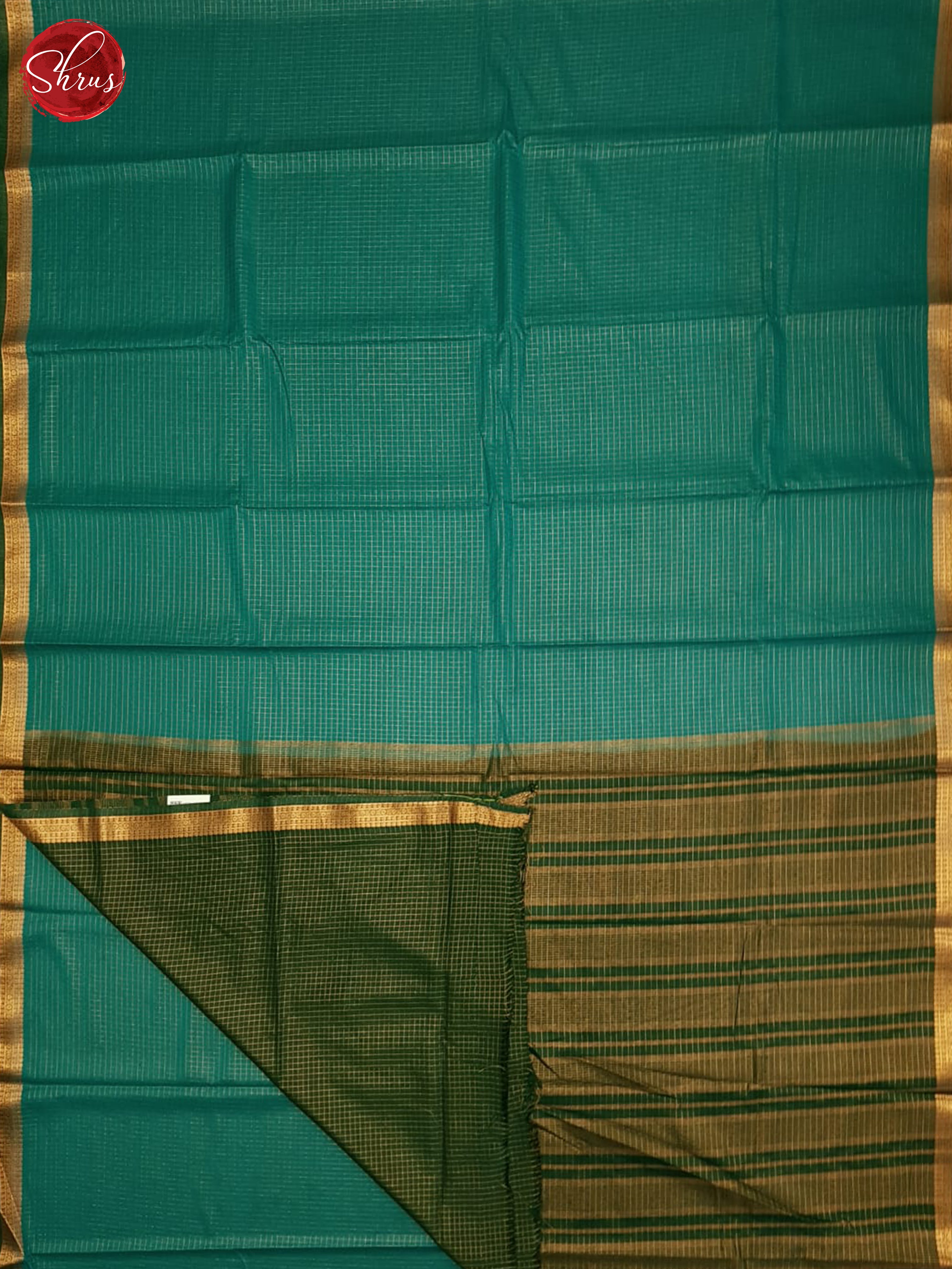 Peacock Neck & Green - Semi Mysore silk Saree - Shop on ShrusEternity.com