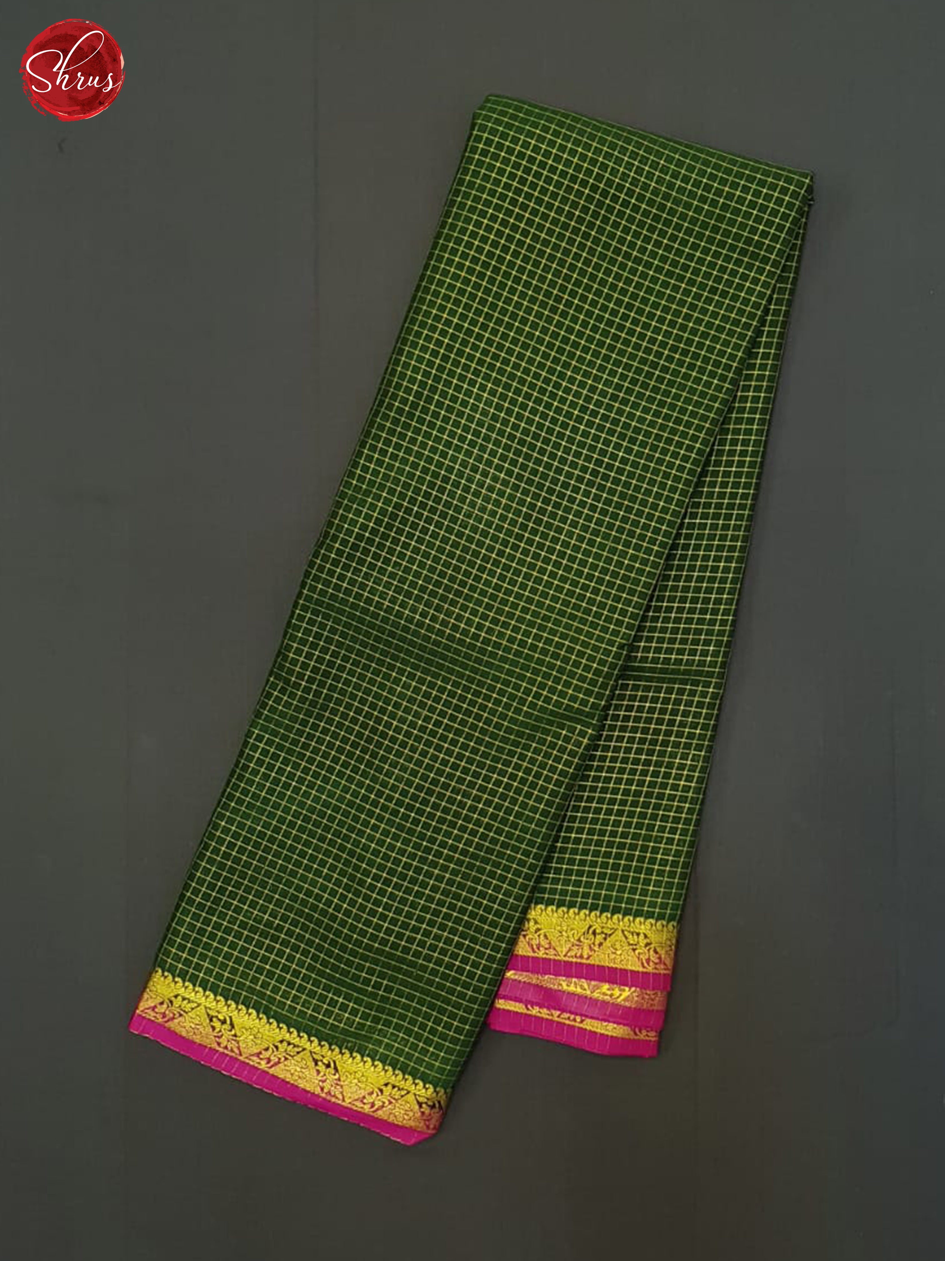 Green & Pink - Semi Mysoresilk Saree - Shop on ShrusEternity.com