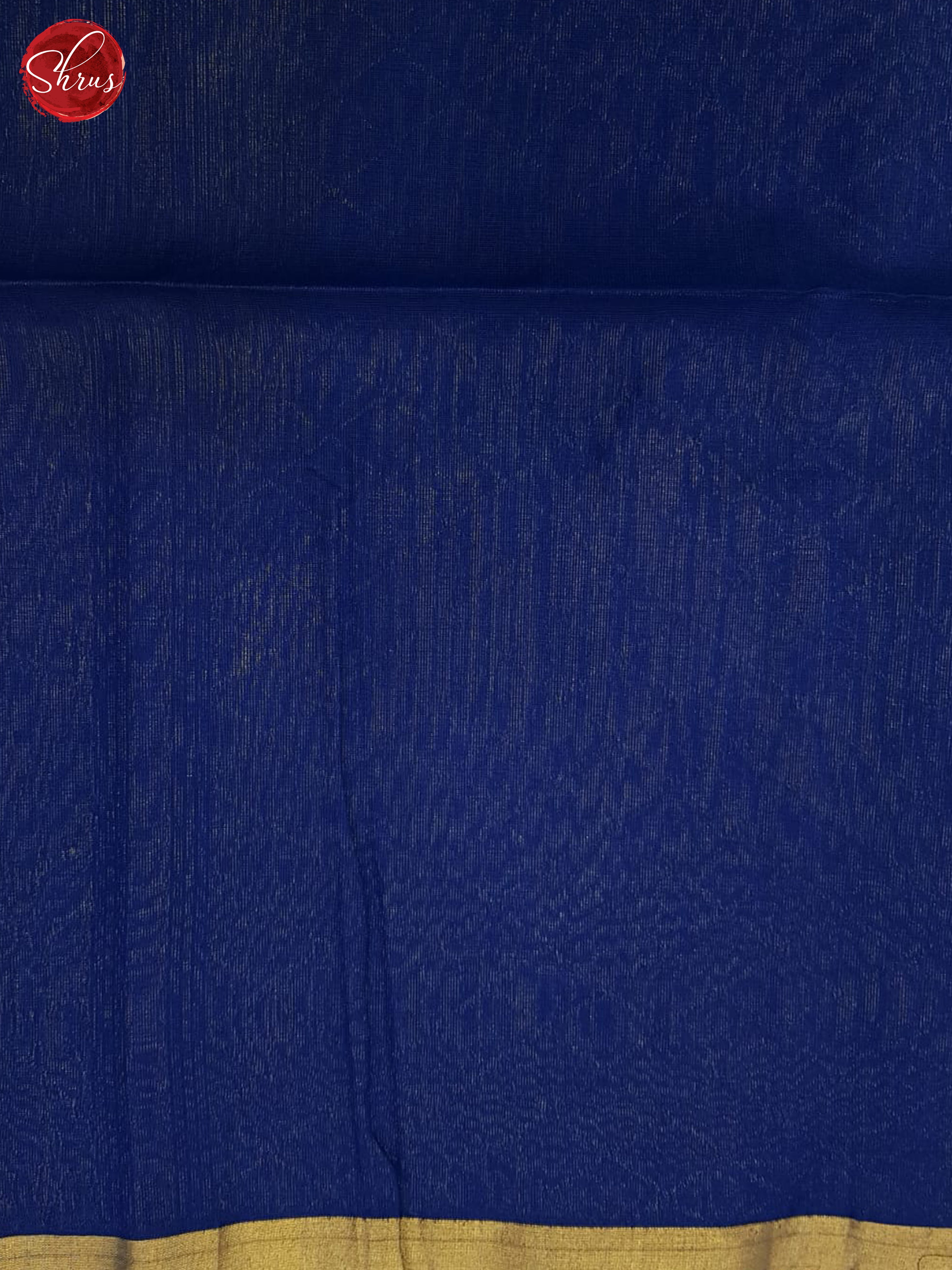 Brick Orange And Blue- Silk Cotton Saree - Shop on ShrusEternity.com