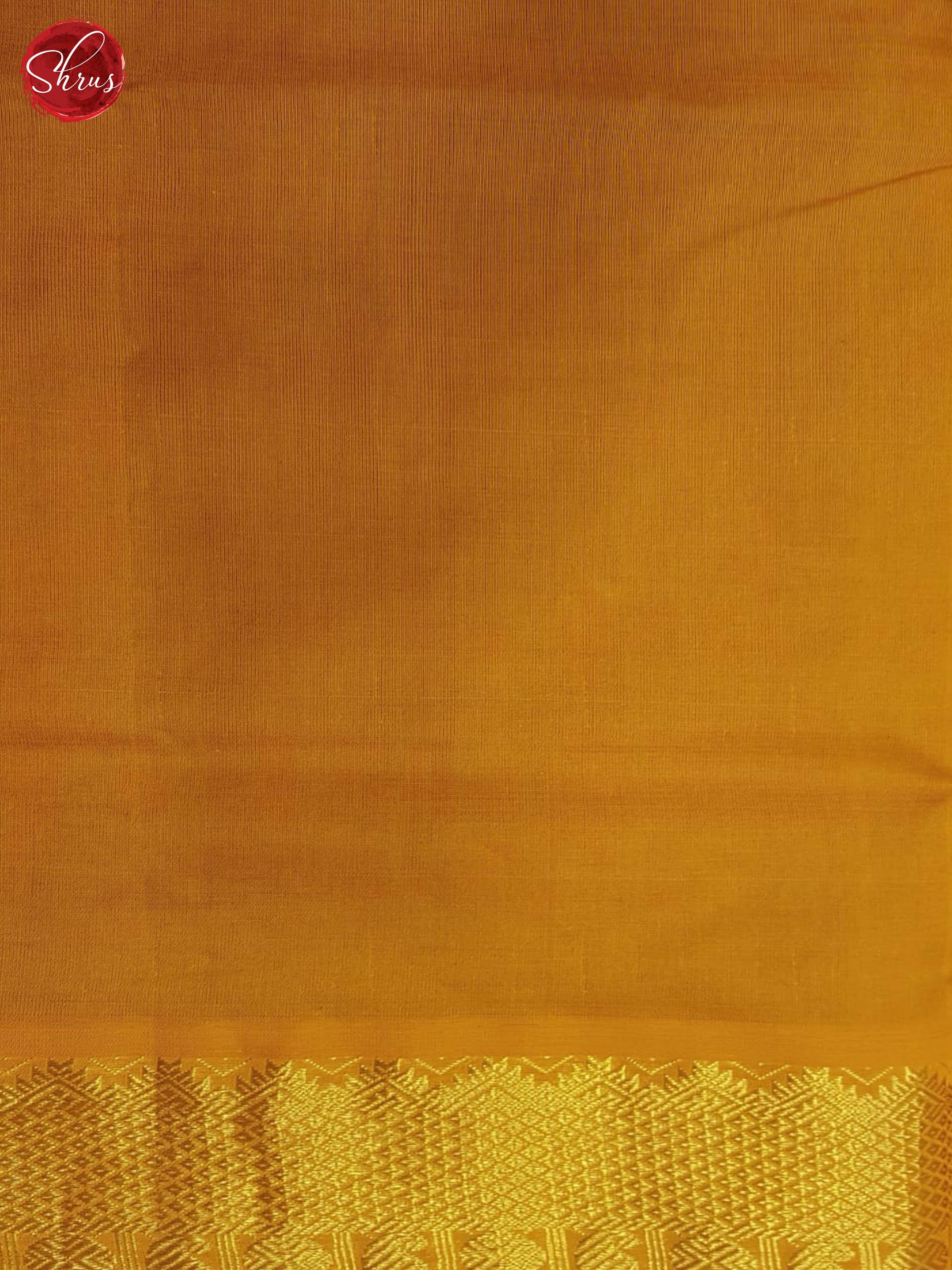 Maroon And Mustard- Silk Cotton Half-pure Saree - Shop on ShrusEternity.com