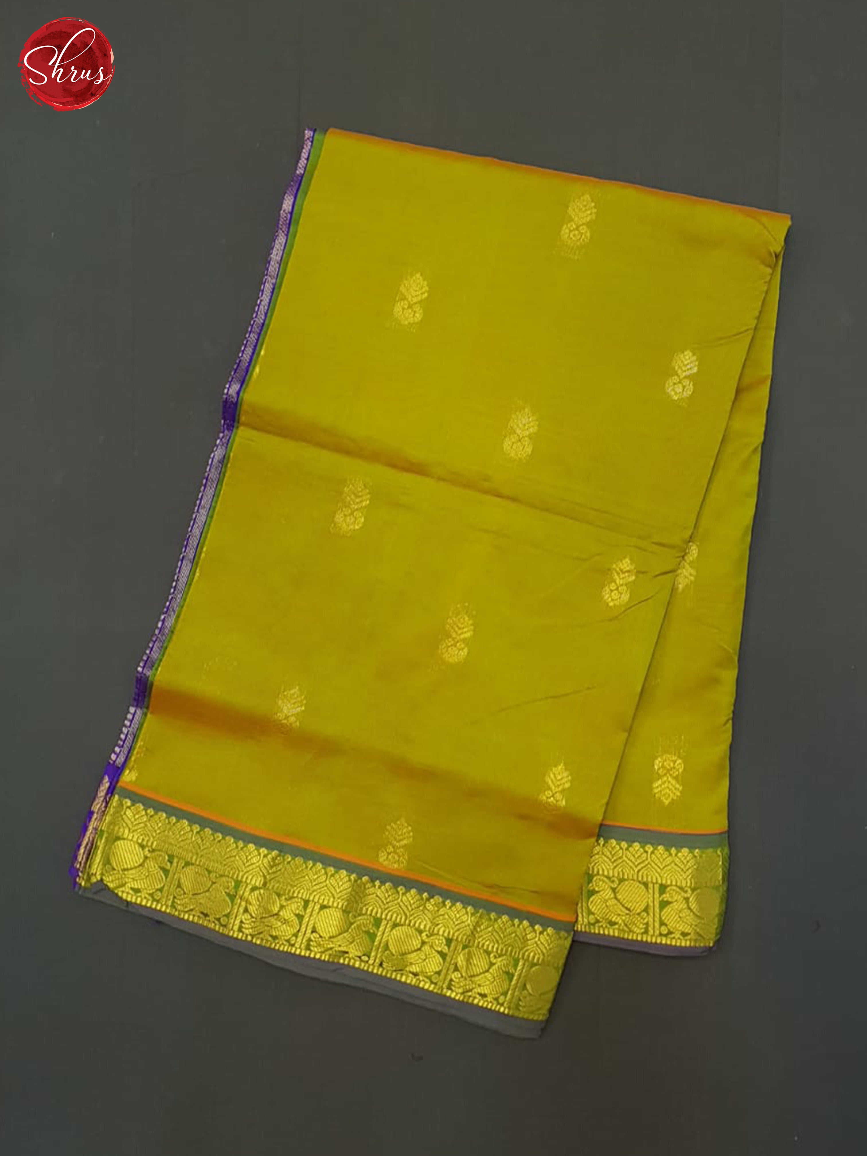 Mathulir Green And Blue- Silk Cotton  half-pure Saree - Shop on ShrusEternity.com