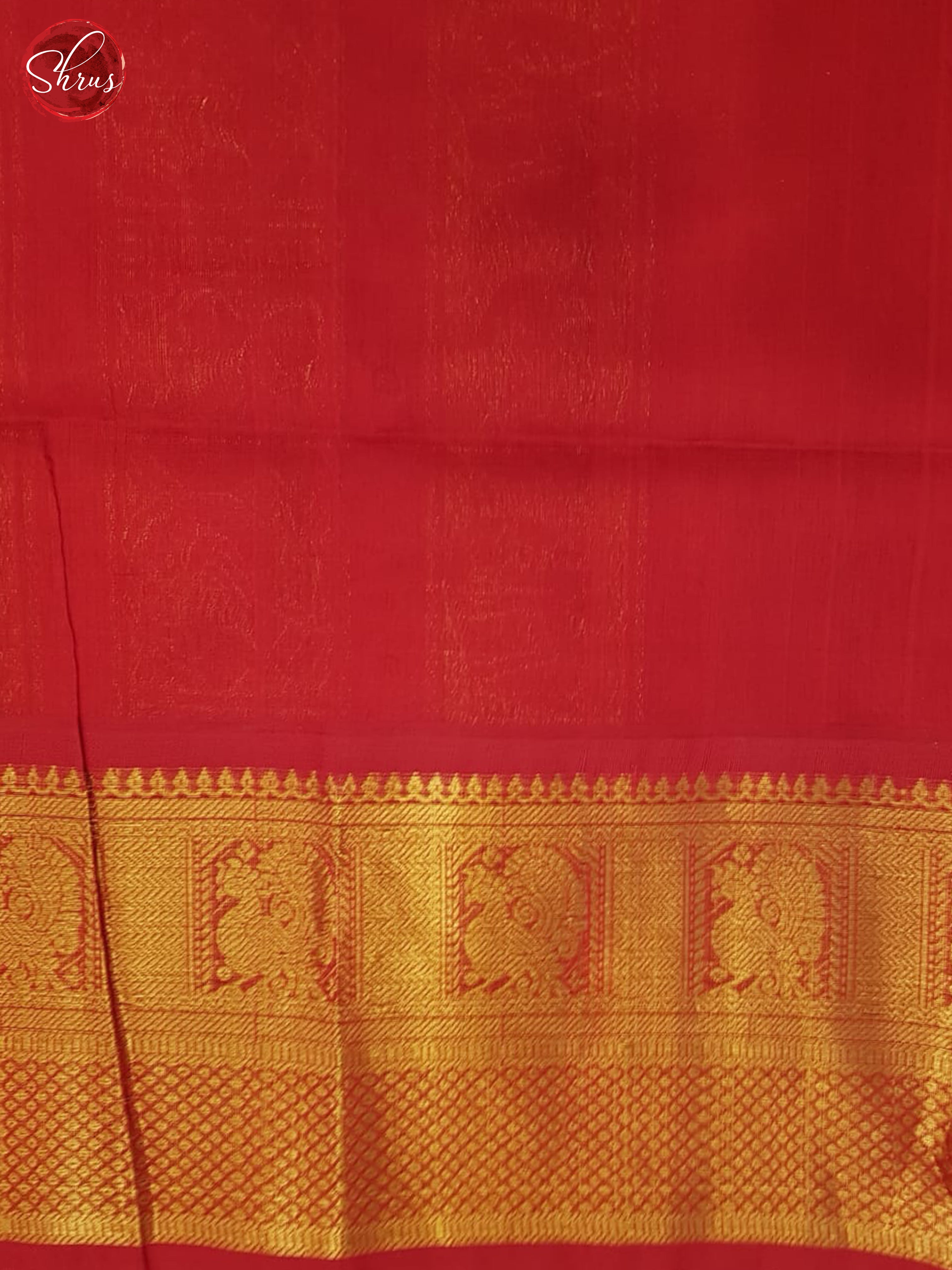 Purple And Red- Silk Cotton Saree - Shop on ShrusEternity.com