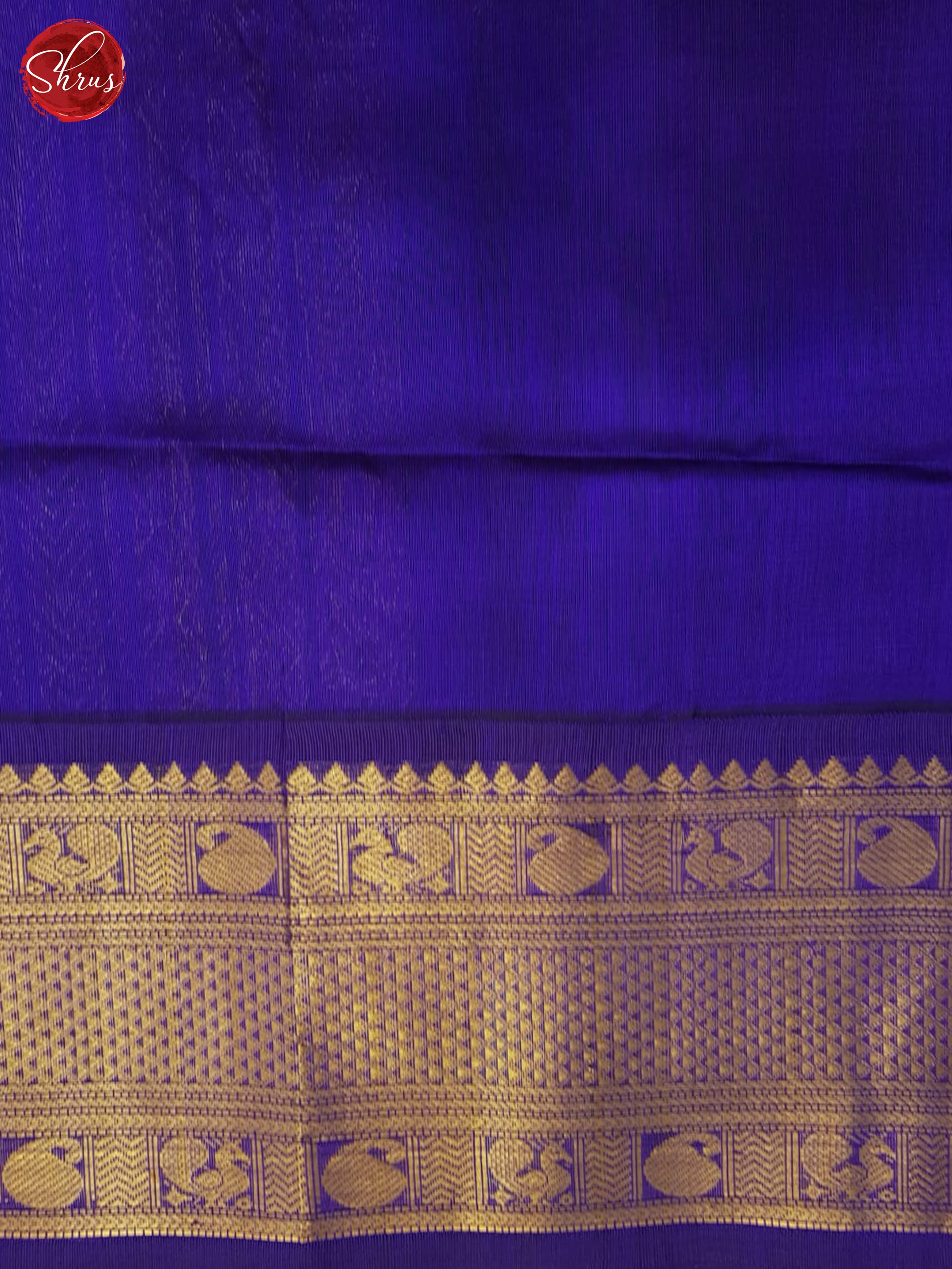 Teal  & Blue- Silk Cotton Saree - Shop on ShrusEternity.com