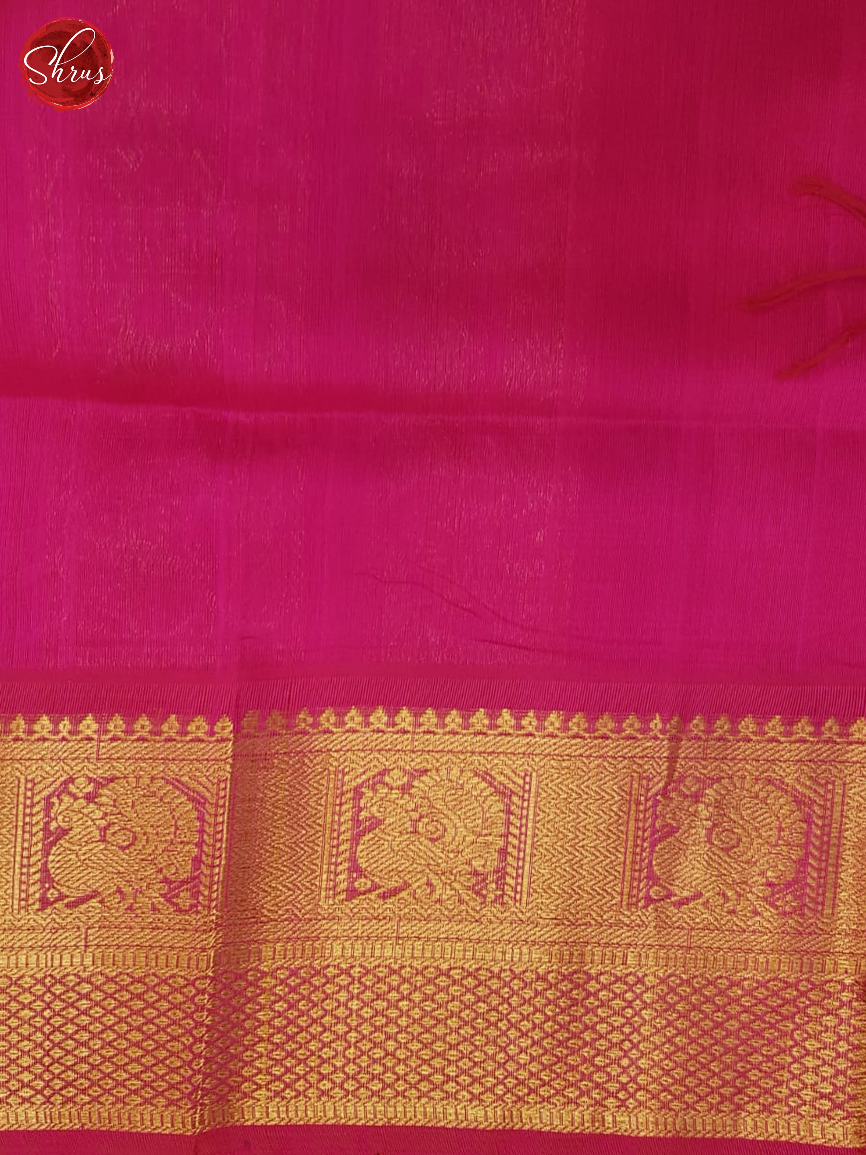 Yellow And Pink- Silk Cotton Saree - Shop on ShrusEternity.com