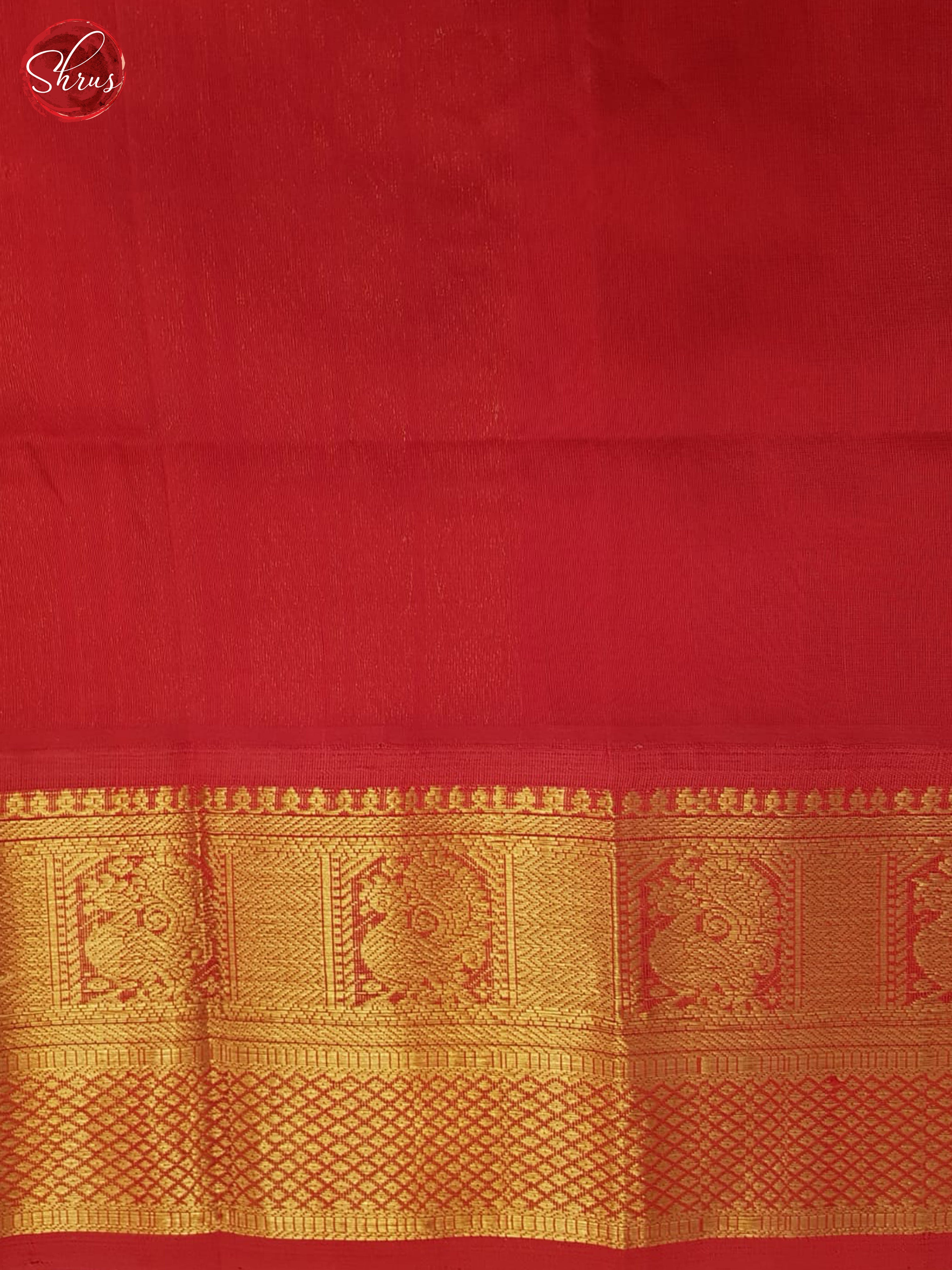 Blue And Red- SiIk Cotton Saree - Shop on ShrusEternity.com