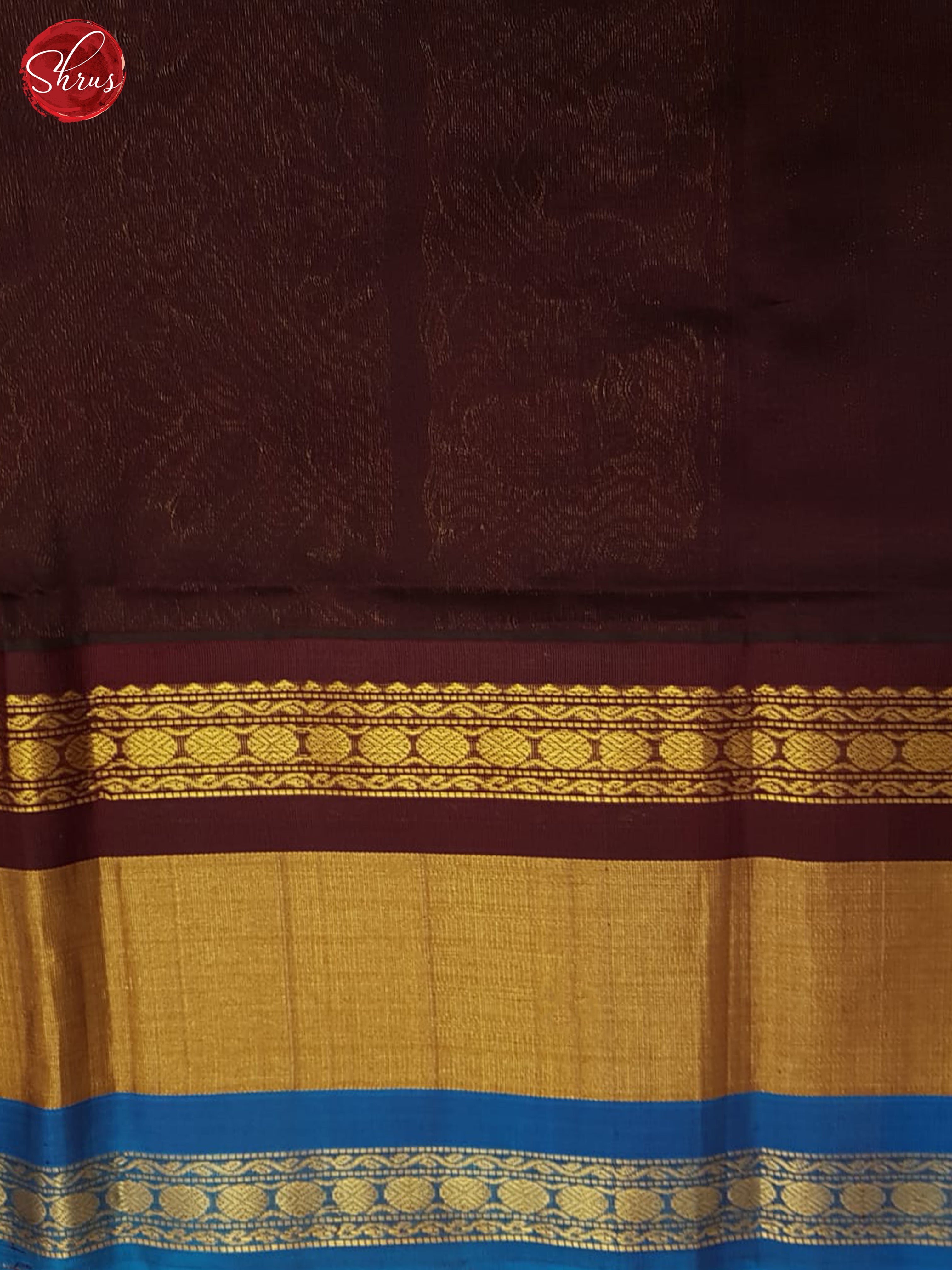 Yellow And Brown- Silk Cotton Saree - Shop on ShrusEternity.com