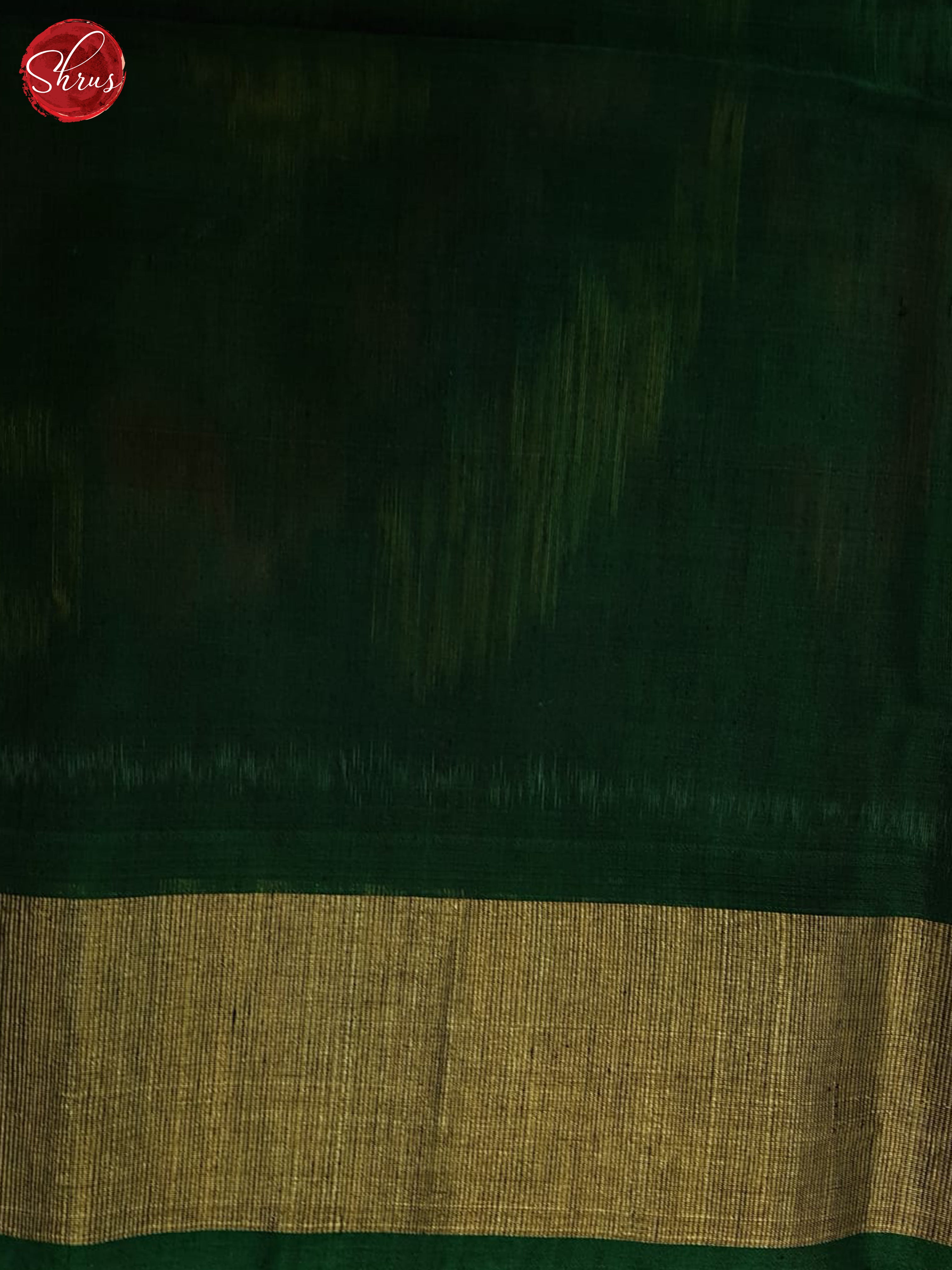 Brown And Green-Pochampally silk cotton saree - Shop on ShrusEternity.com