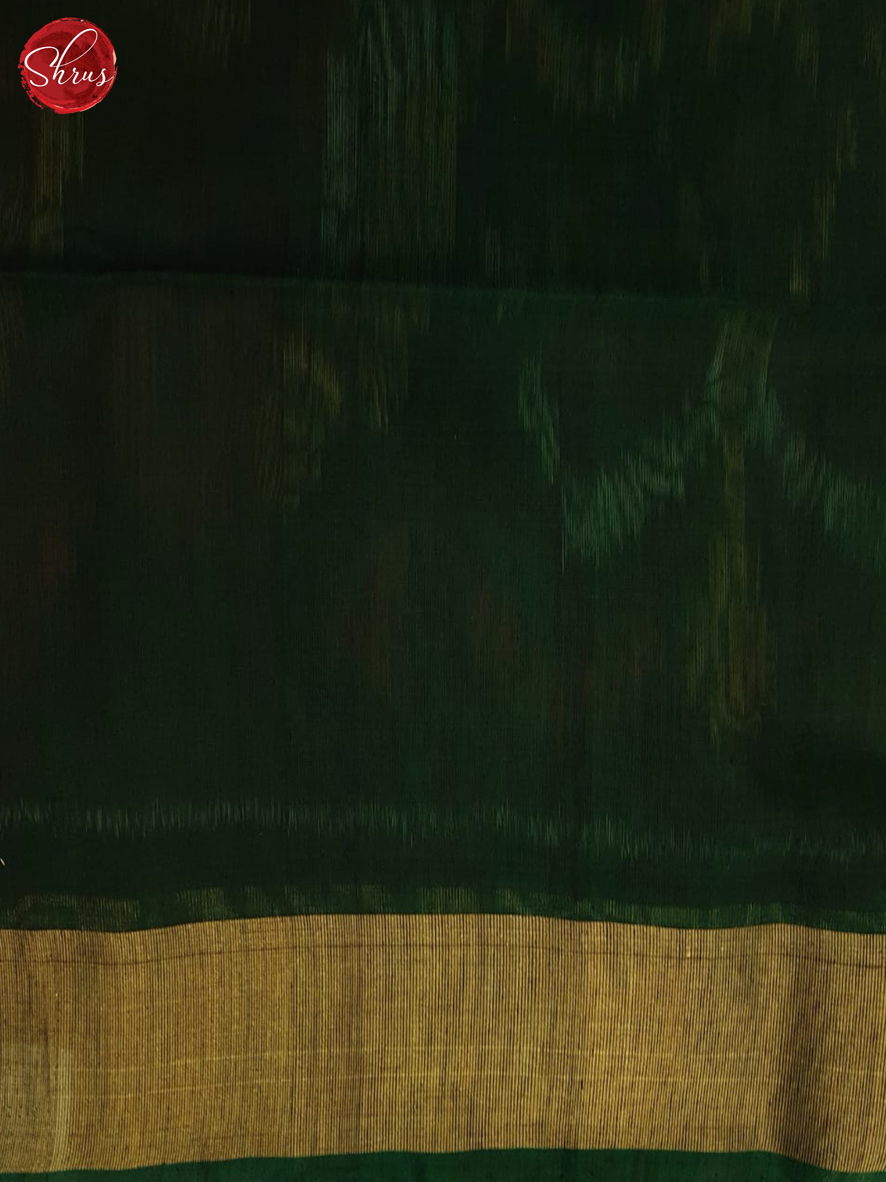 Grey And Green- Pochampally Silk Cotton Saree - Shop on ShrusEternity.com