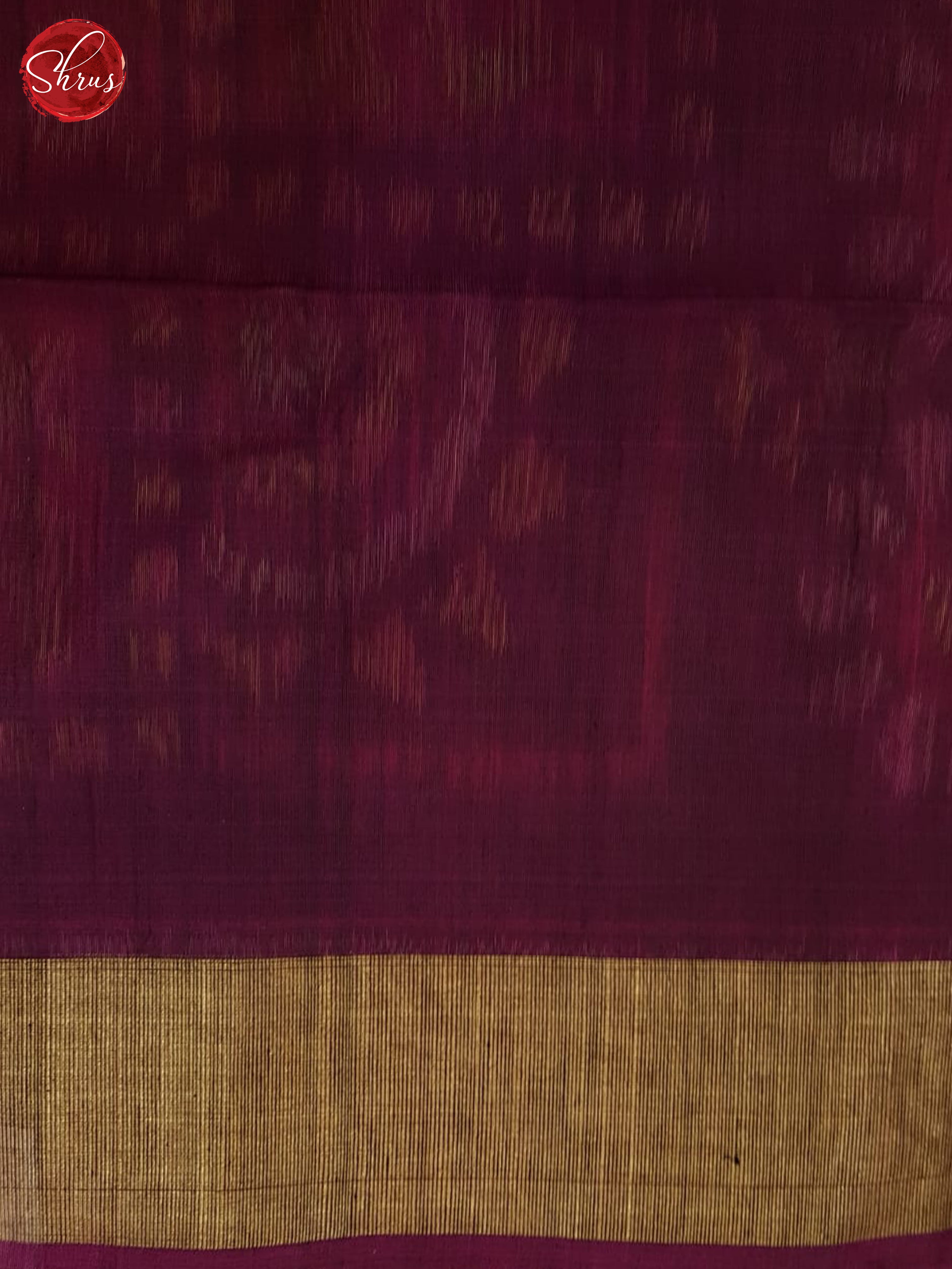 Mustard And Wine- Pochampally Silk Cotton Saree - Shop on ShrusEternity.com