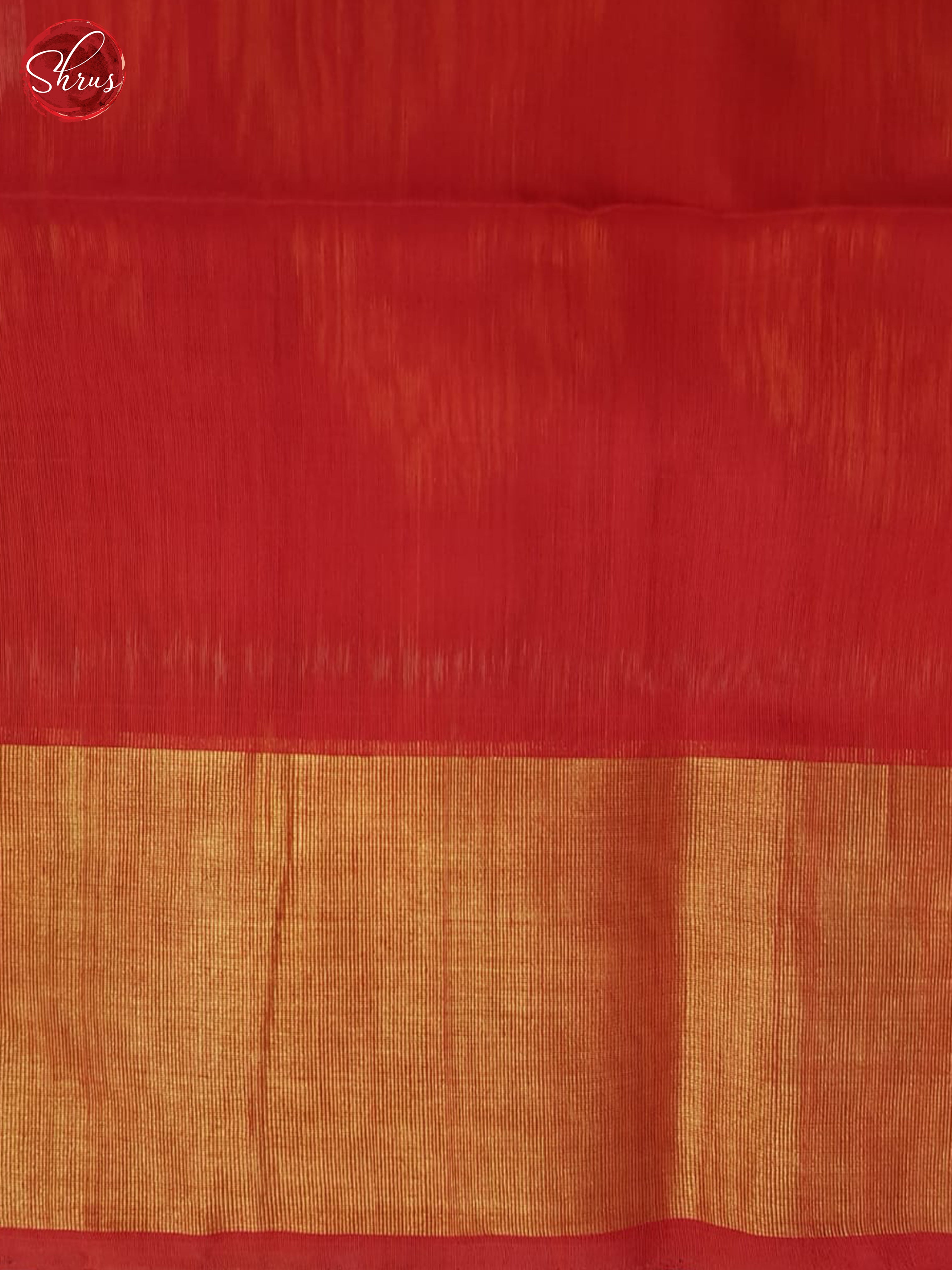 Blue And Red-Pochampally Silk Cotton Saree - Shop on ShrusEternity.com