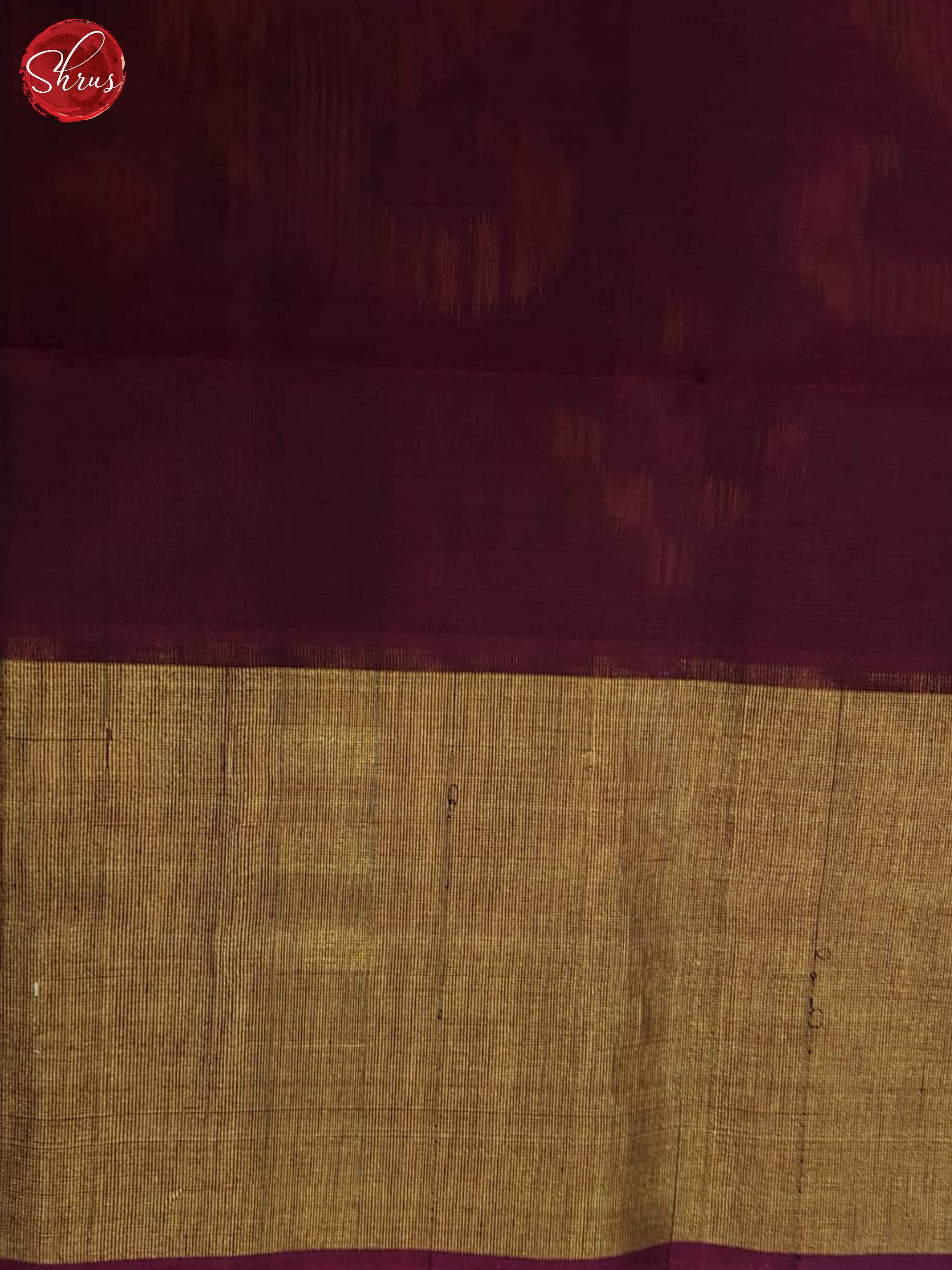 Blue And Wine- Pochampally Silk Cotton Saree - Shop on ShrusEternity.com