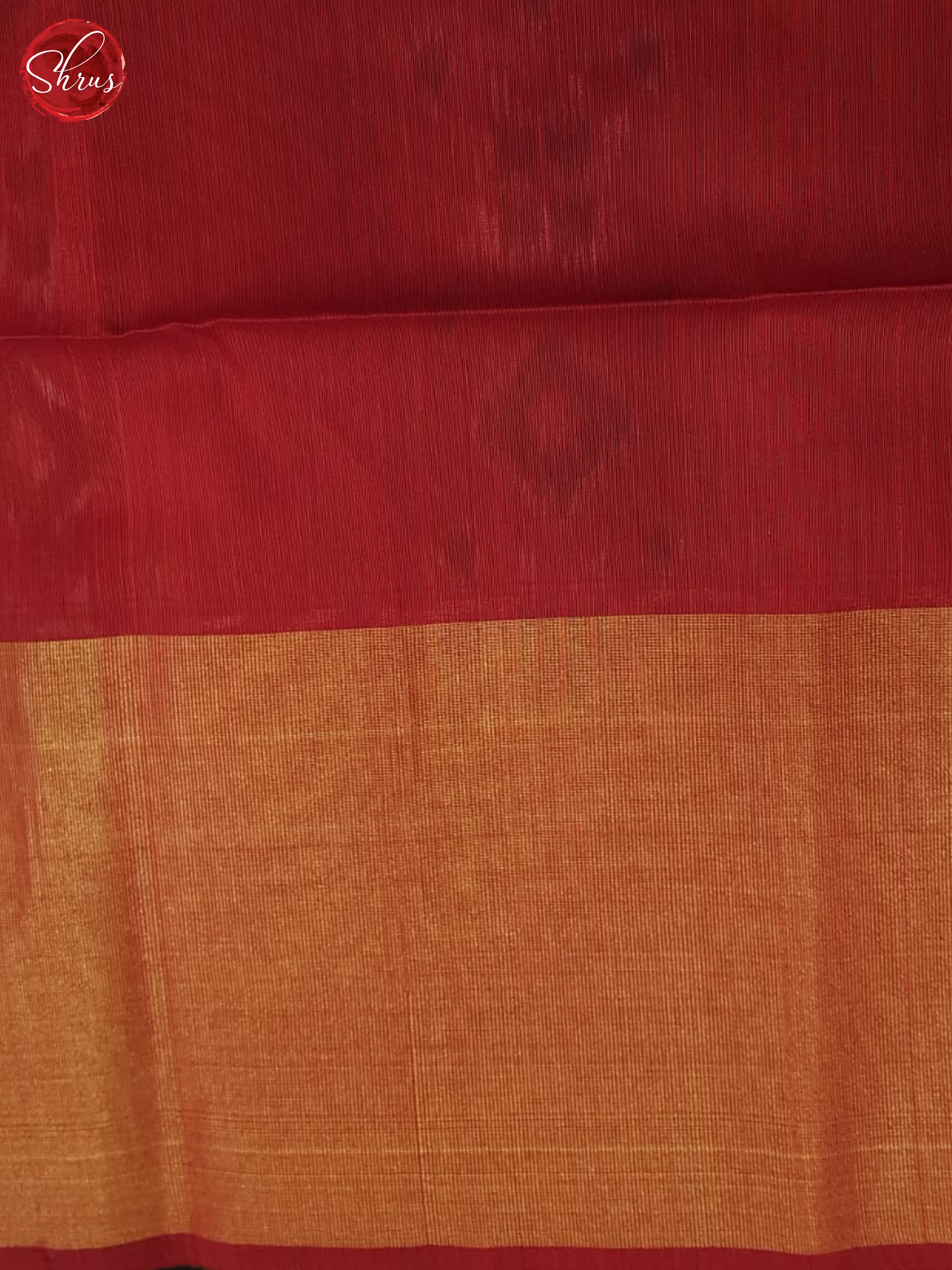 Blackish Green And Red- pochampally Silk Cotton Saree - Shop on ShrusEternity.com