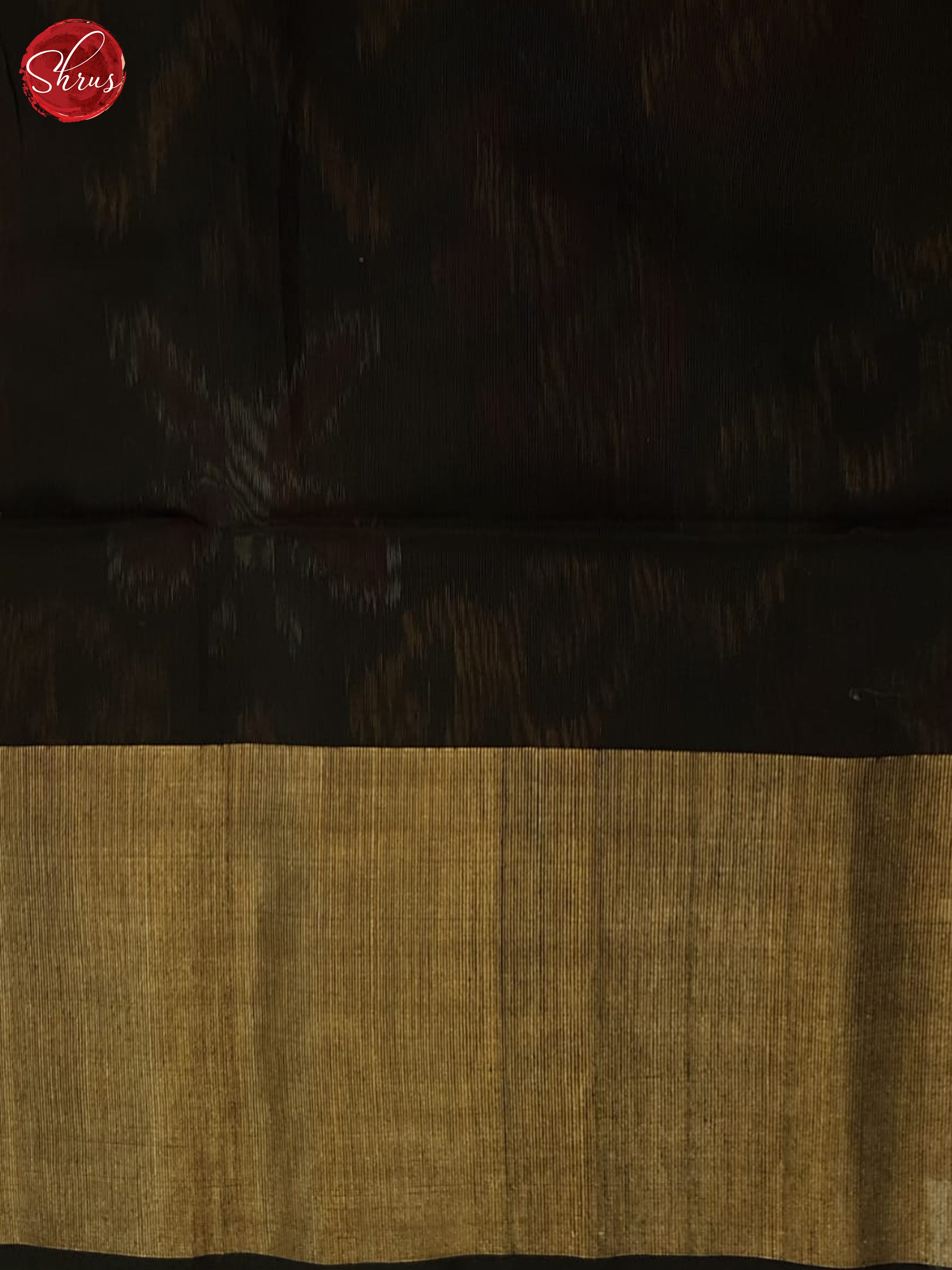 Beige And Black- Pochampally Silk Cotton Saree - Shop on ShrusEternity.com