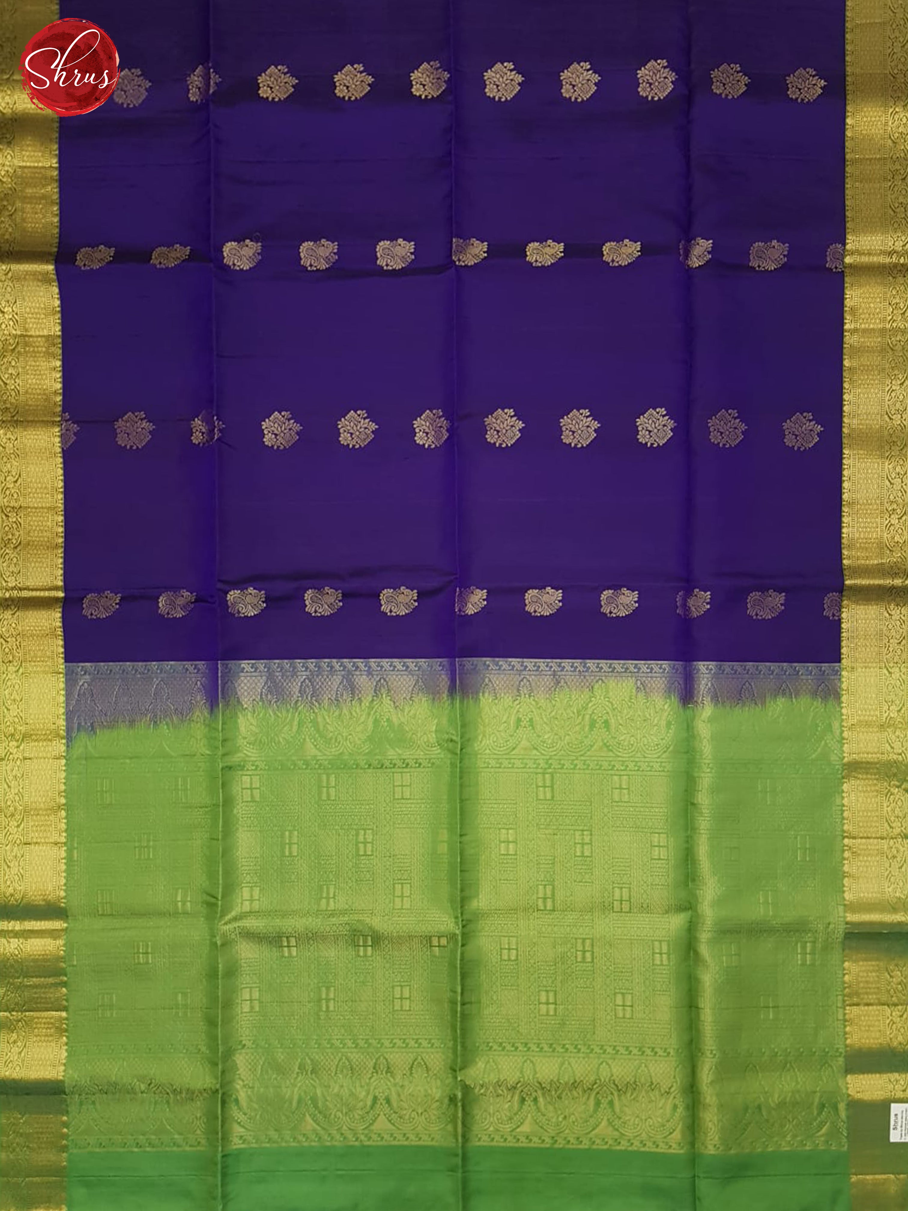 Blue And Green- Soft Silk Saree - Shop on ShrusEternity.com