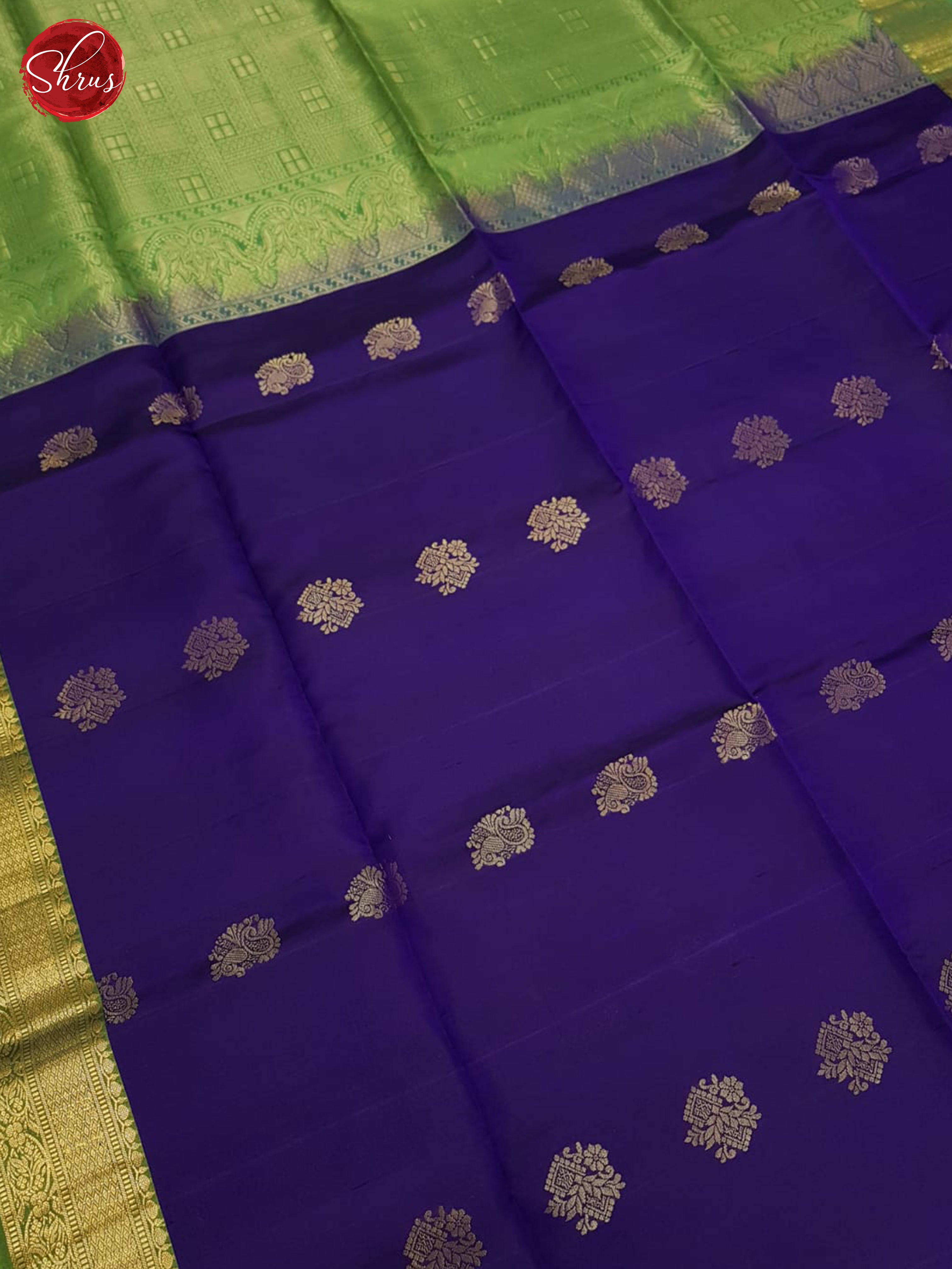 Blue And Green- Soft Silk Saree - Shop on ShrusEternity.com