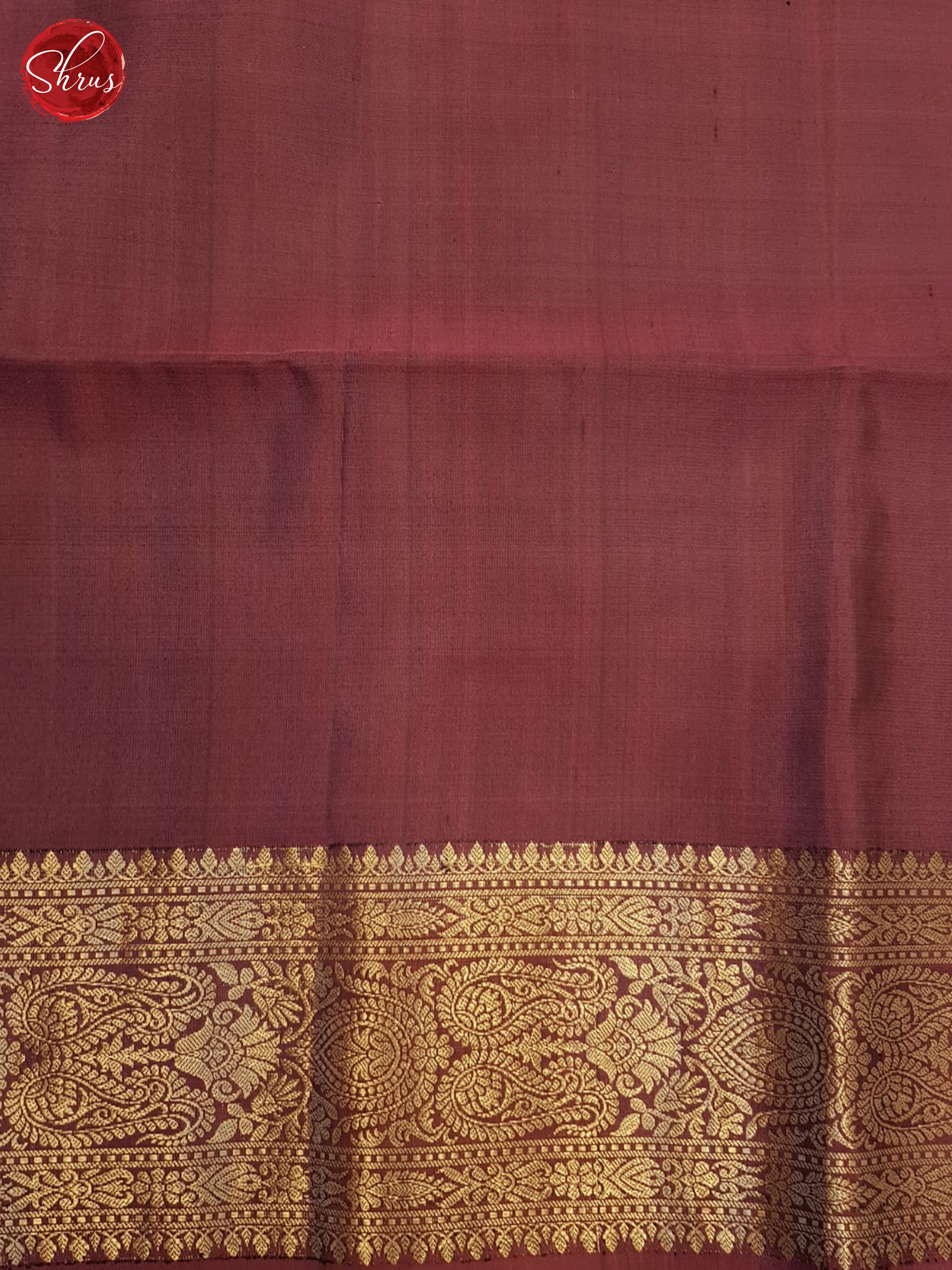 Green And Dusty Wine- Soft Silk Saree - Shop on ShrusEternity.com