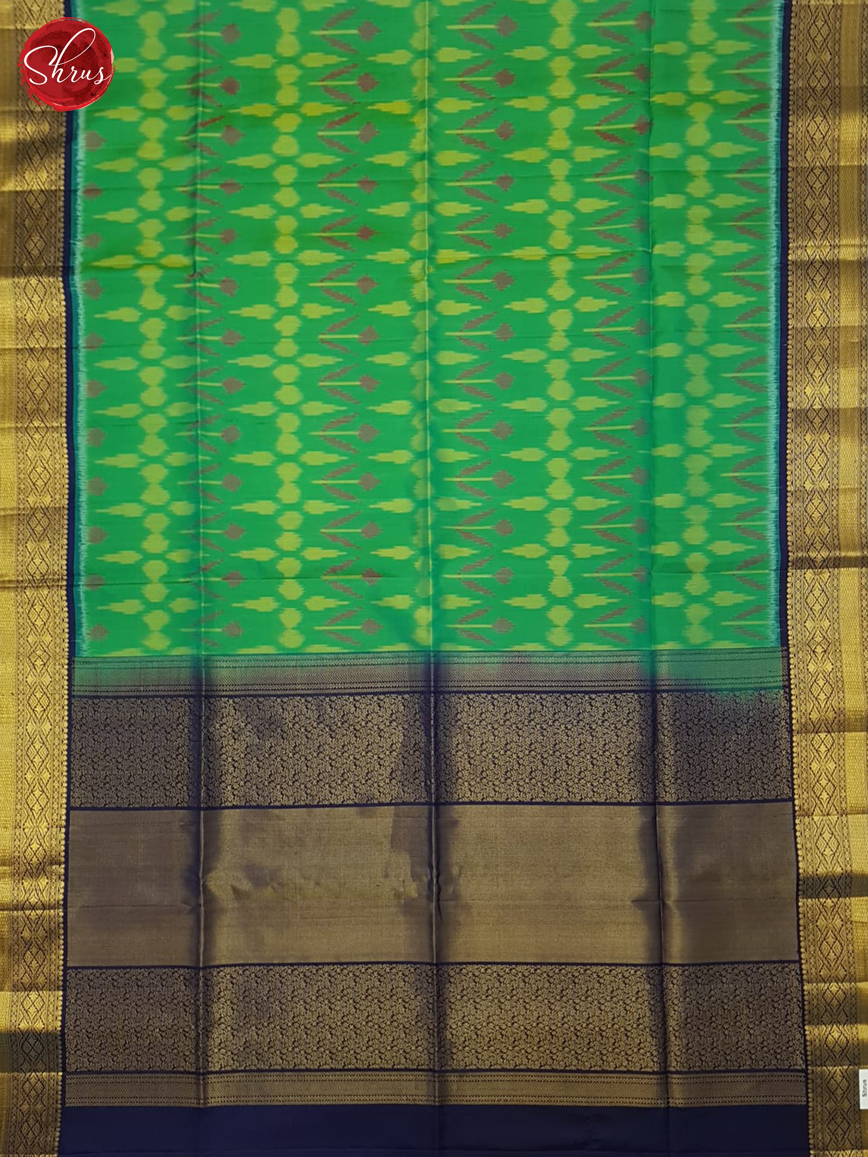 Green And Blue- Soft silk Saree - Shop on ShrusEternity.com