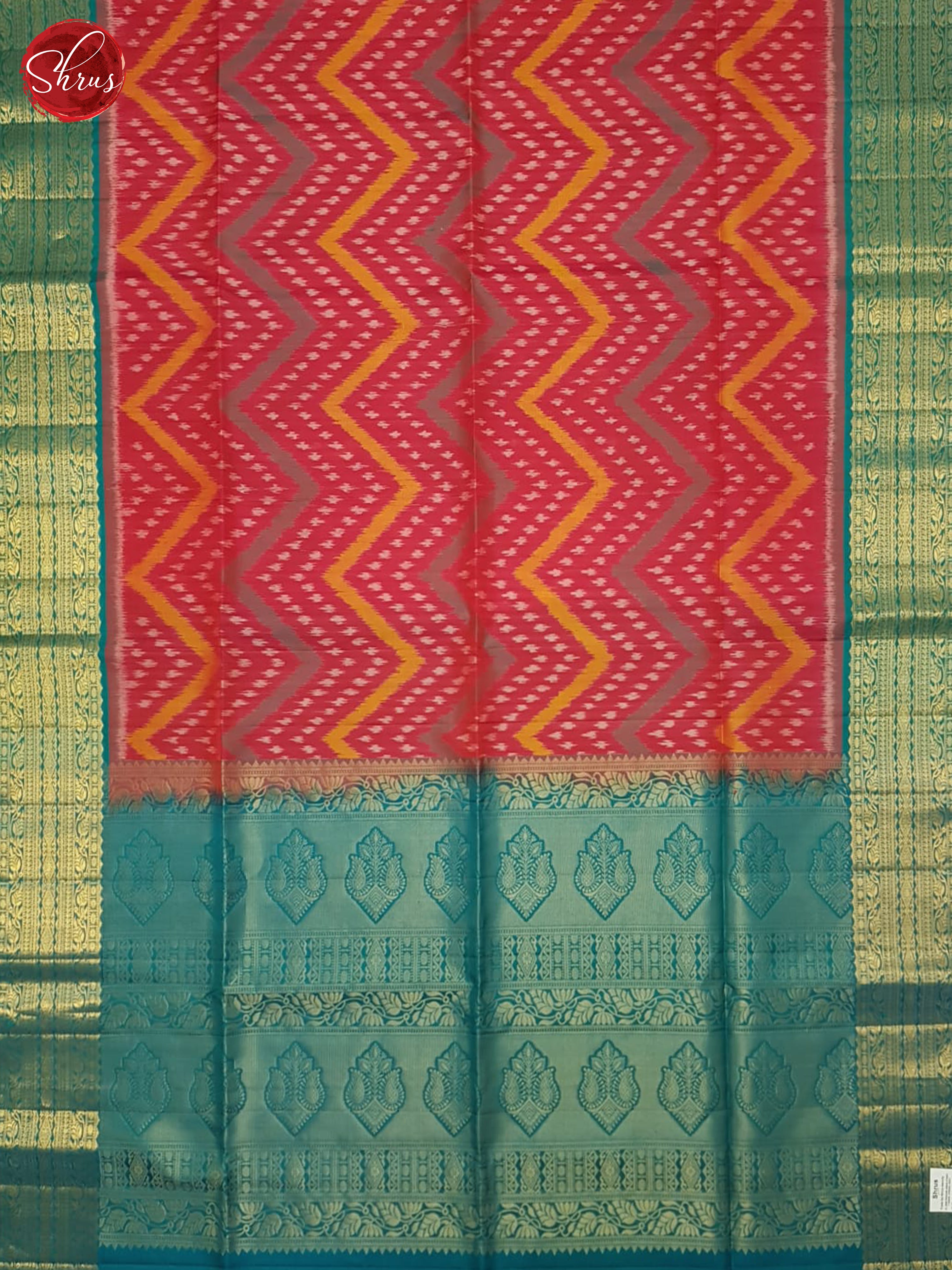 Red And Blue- Soft Silk Saree - Shop on ShrusEternity.com