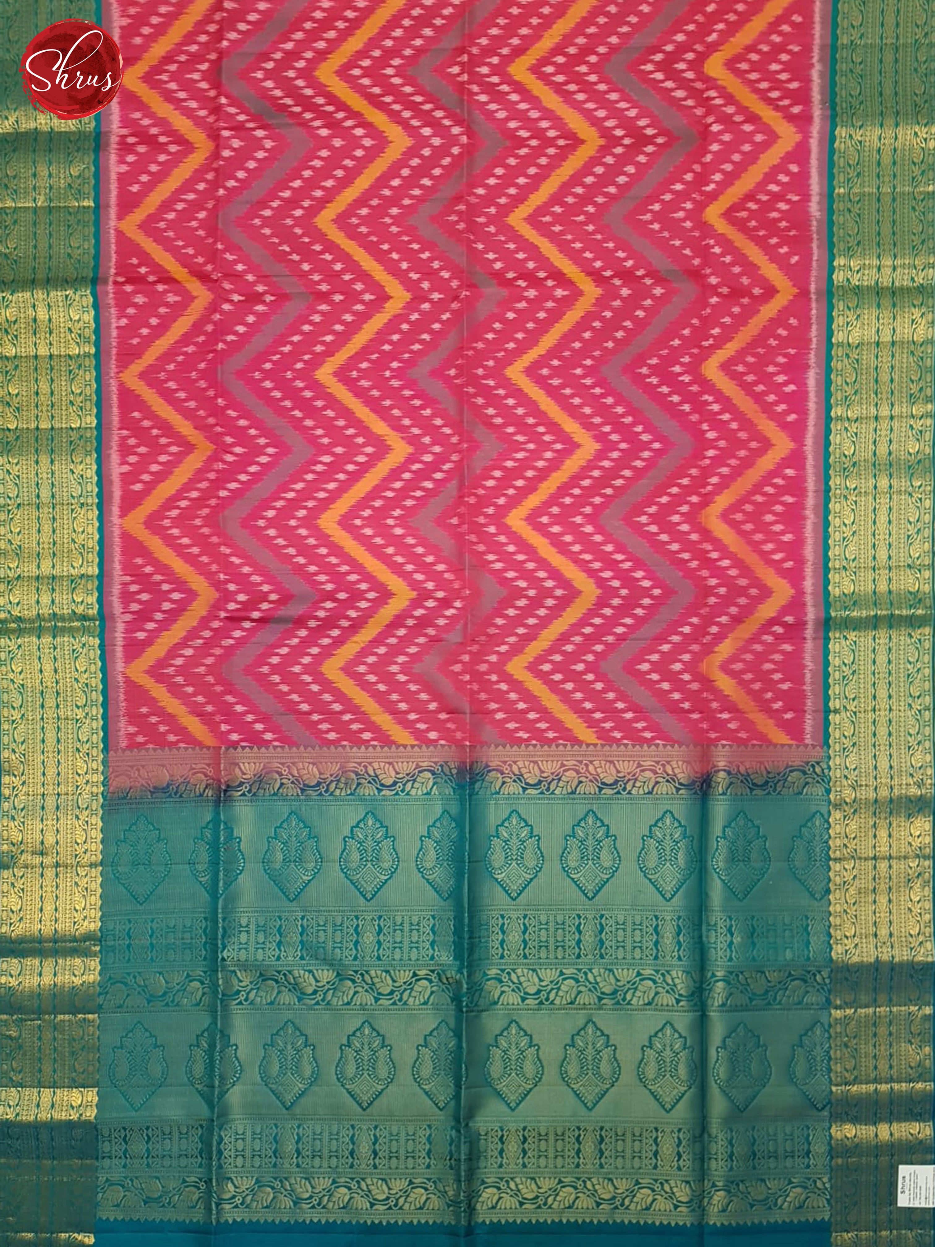 Pink And Blue- Soft Silk Saree - Shop on ShrusEternity.com