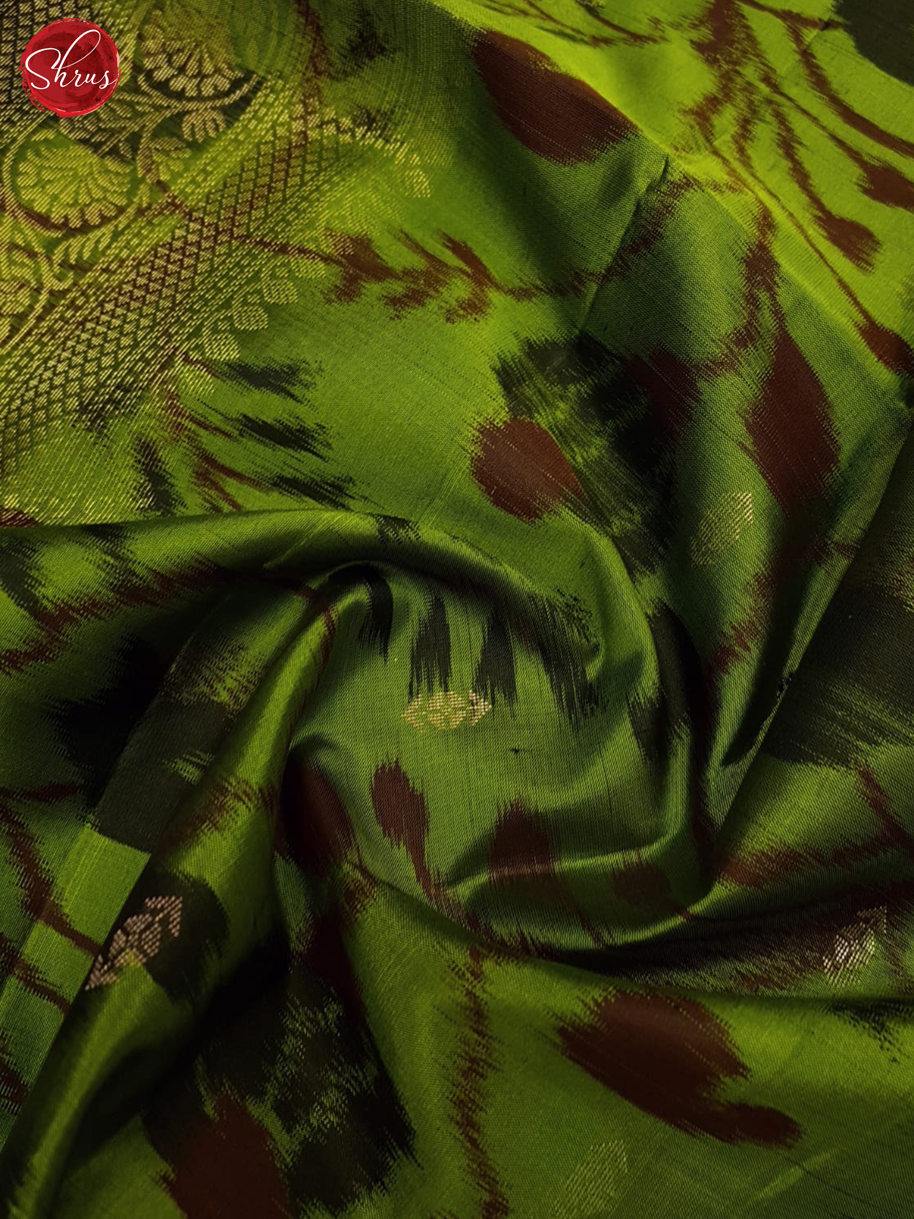 Green And Black- SOft Silk Saree - Shop on ShrusEternity.com