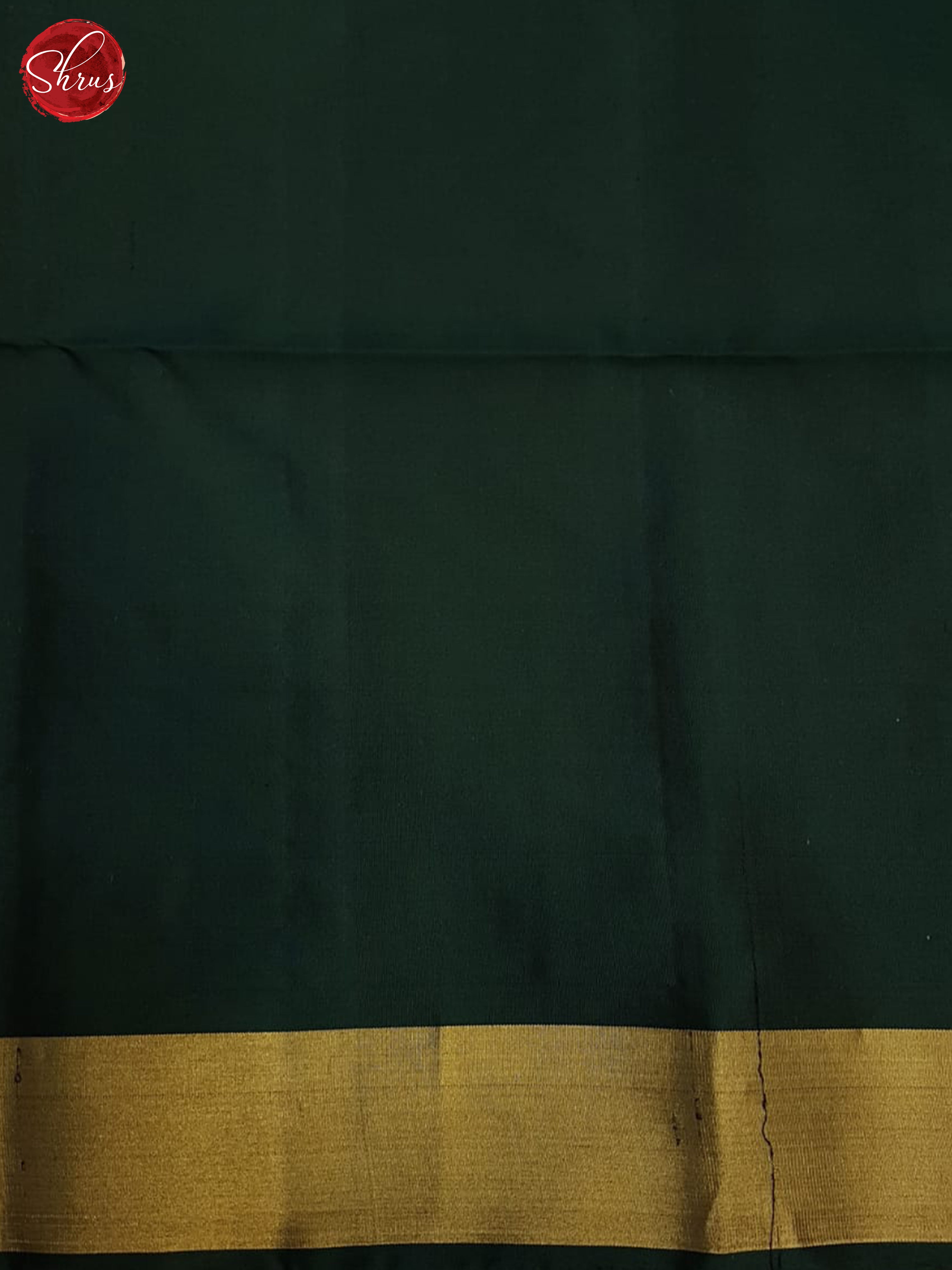 Dull Goldish Green And Bottle Green- Soft Silk Saree - Shop on ShrusEternity.com