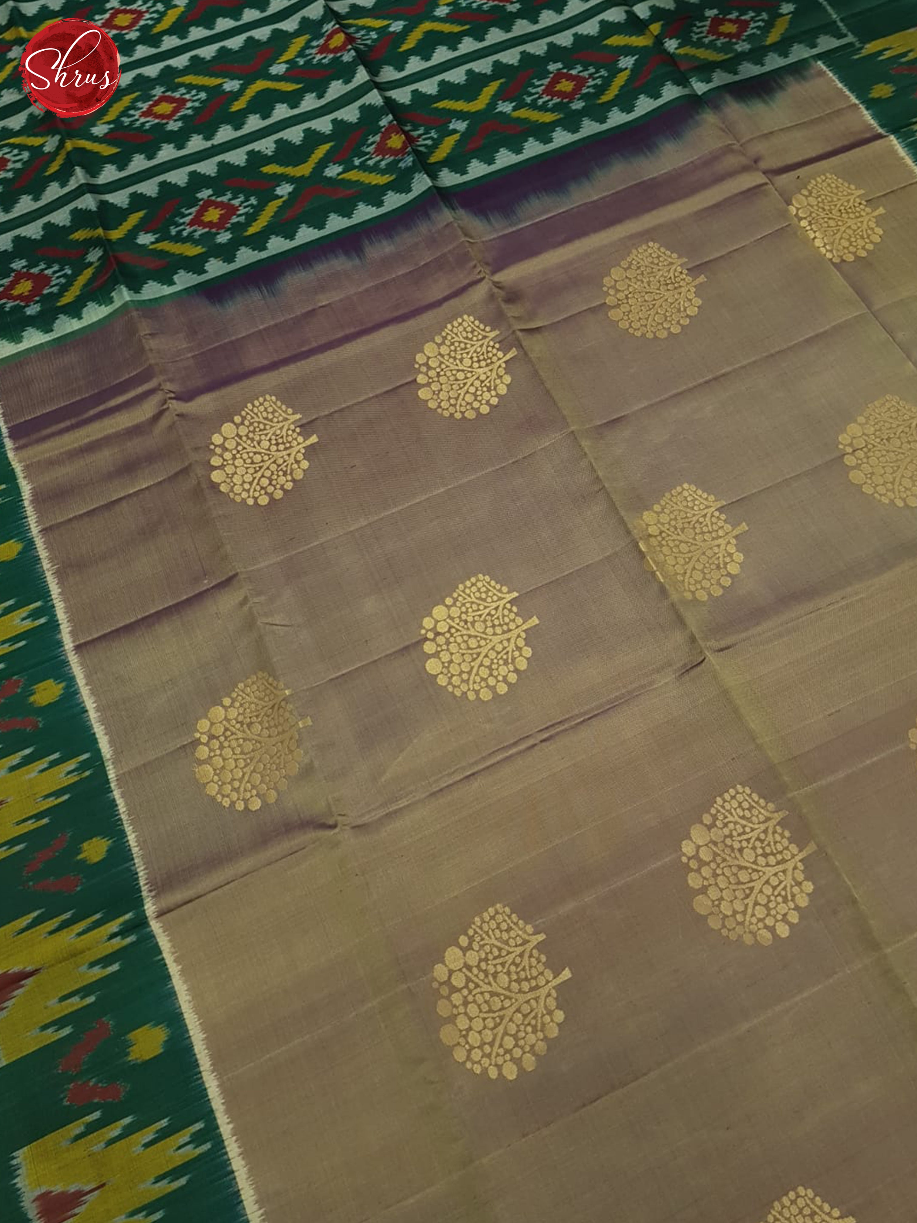 Brown And Green- Soft Silk Saree - Shop on ShrusEternity.com