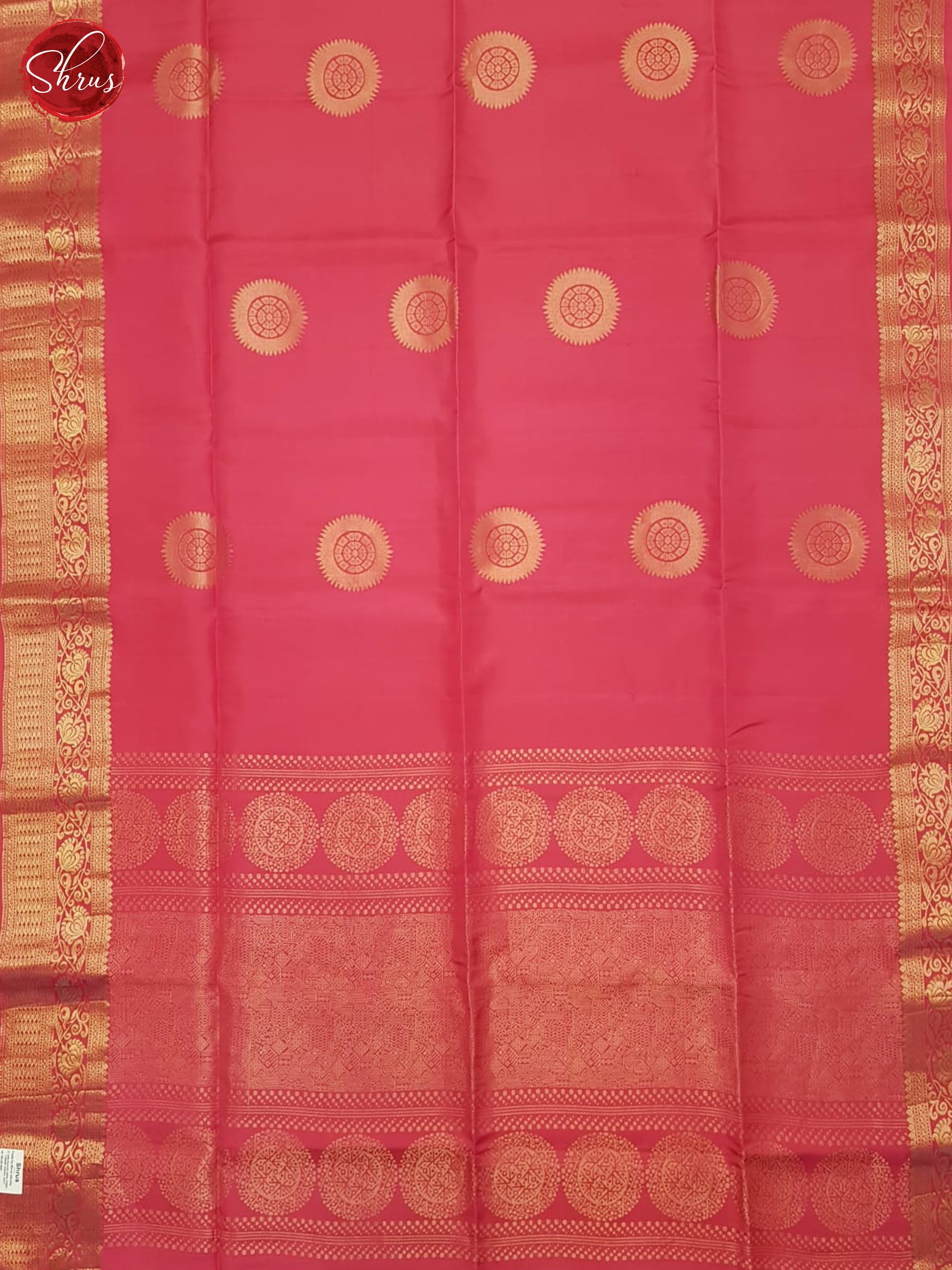 Pink(Single Tone)- Soft Silk Saree - Shop on ShrusEternity.com