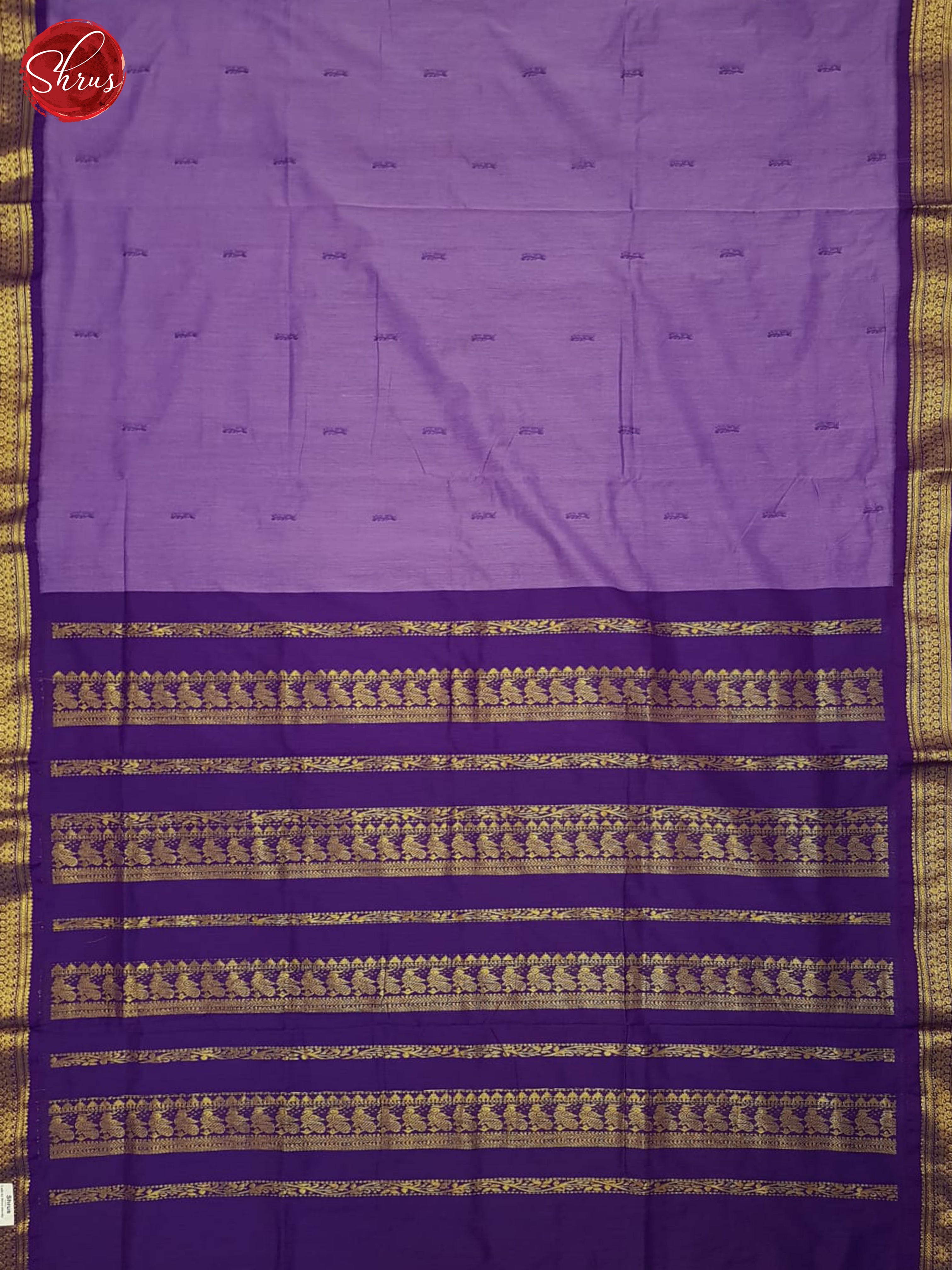 Lavender And Purple- Kalyani Cotton Saree - Shop on ShrusEternity.com