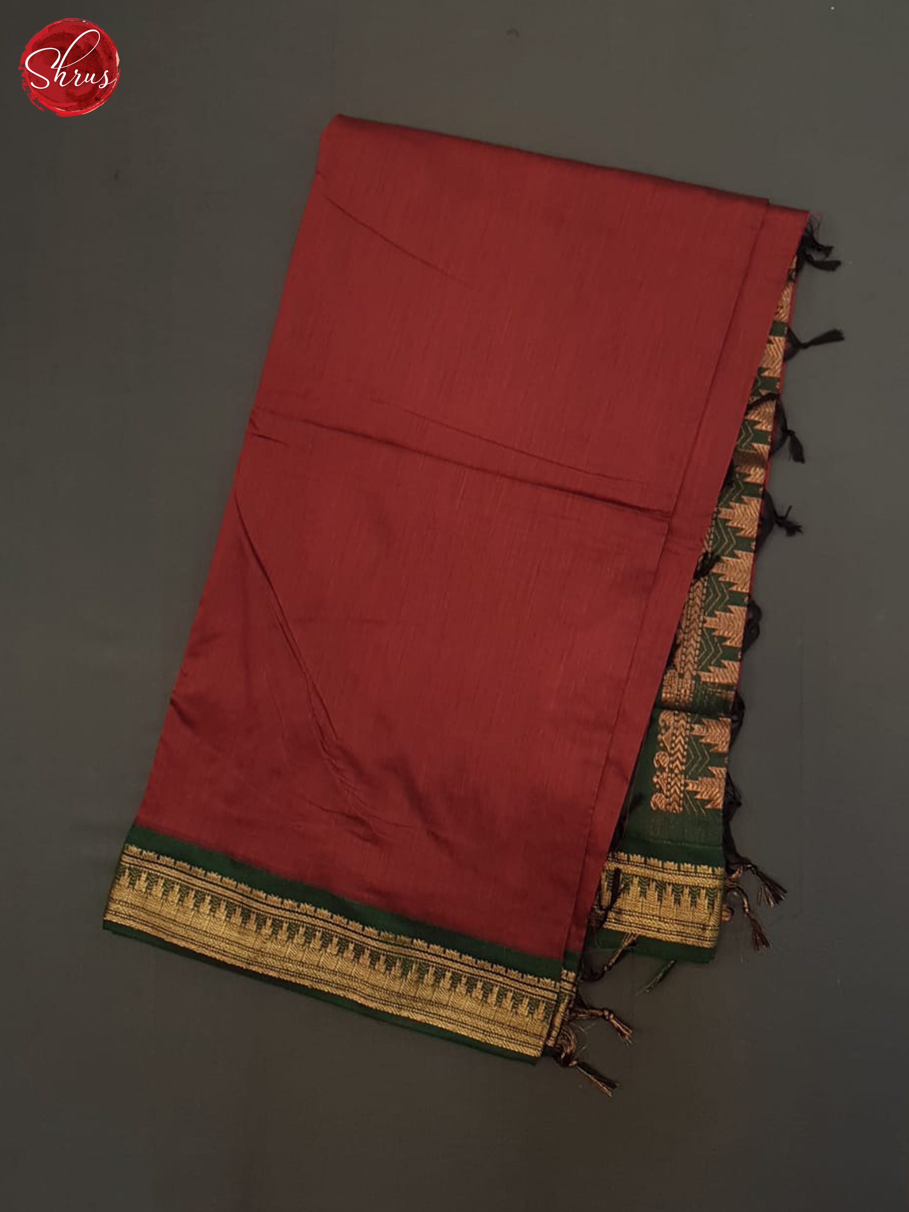 Red And Green- Kalyani Cotton Saree - Shop on ShrusEternity.com