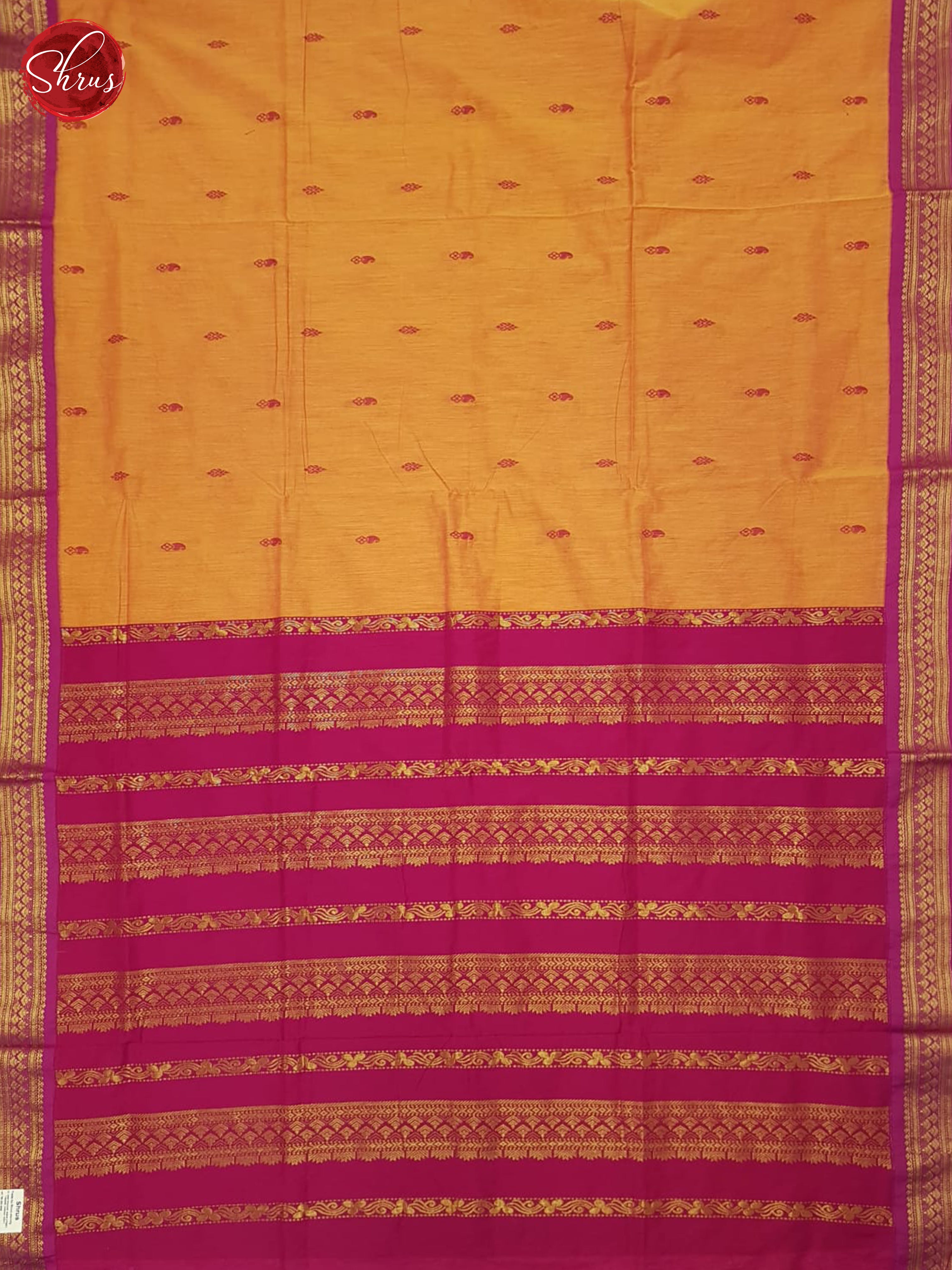 Pale orange And Pink- Kalyani Cotton Saree - Shop on ShrusEternity.com