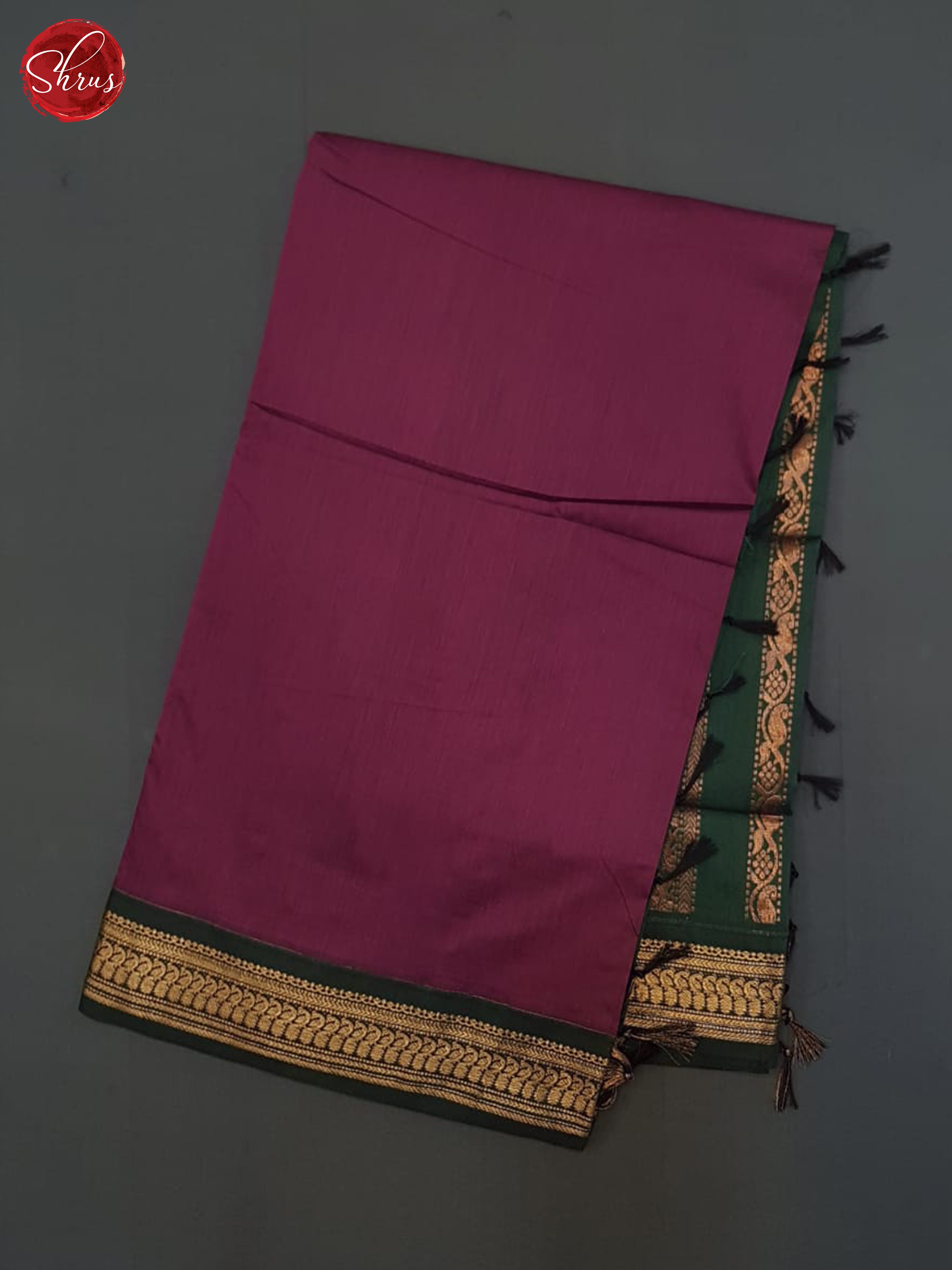 Deep Wine And Green- kalyani Cotton Saree - Shop on ShrusEternity.com