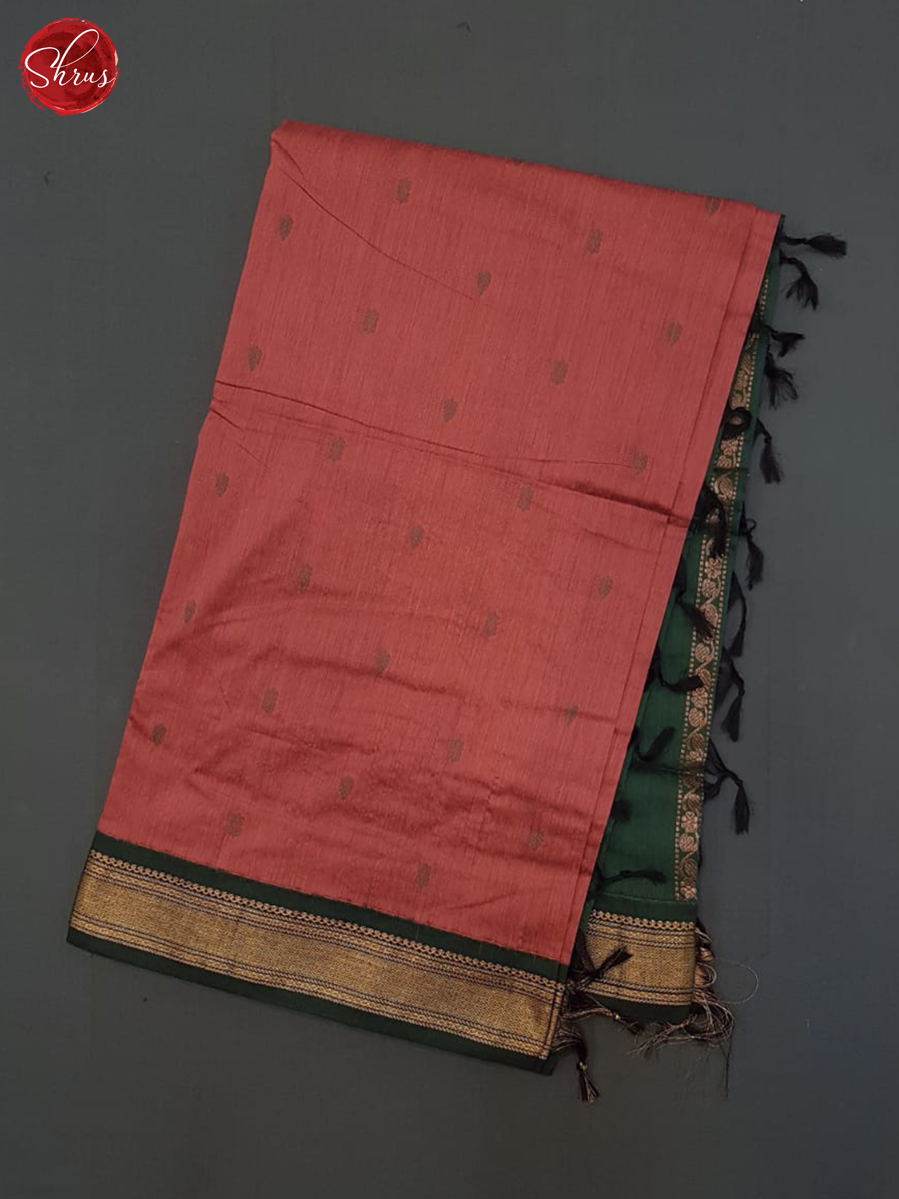 Red And Green-Kalyani Cotton Saree - Shop on ShrusEternity.com