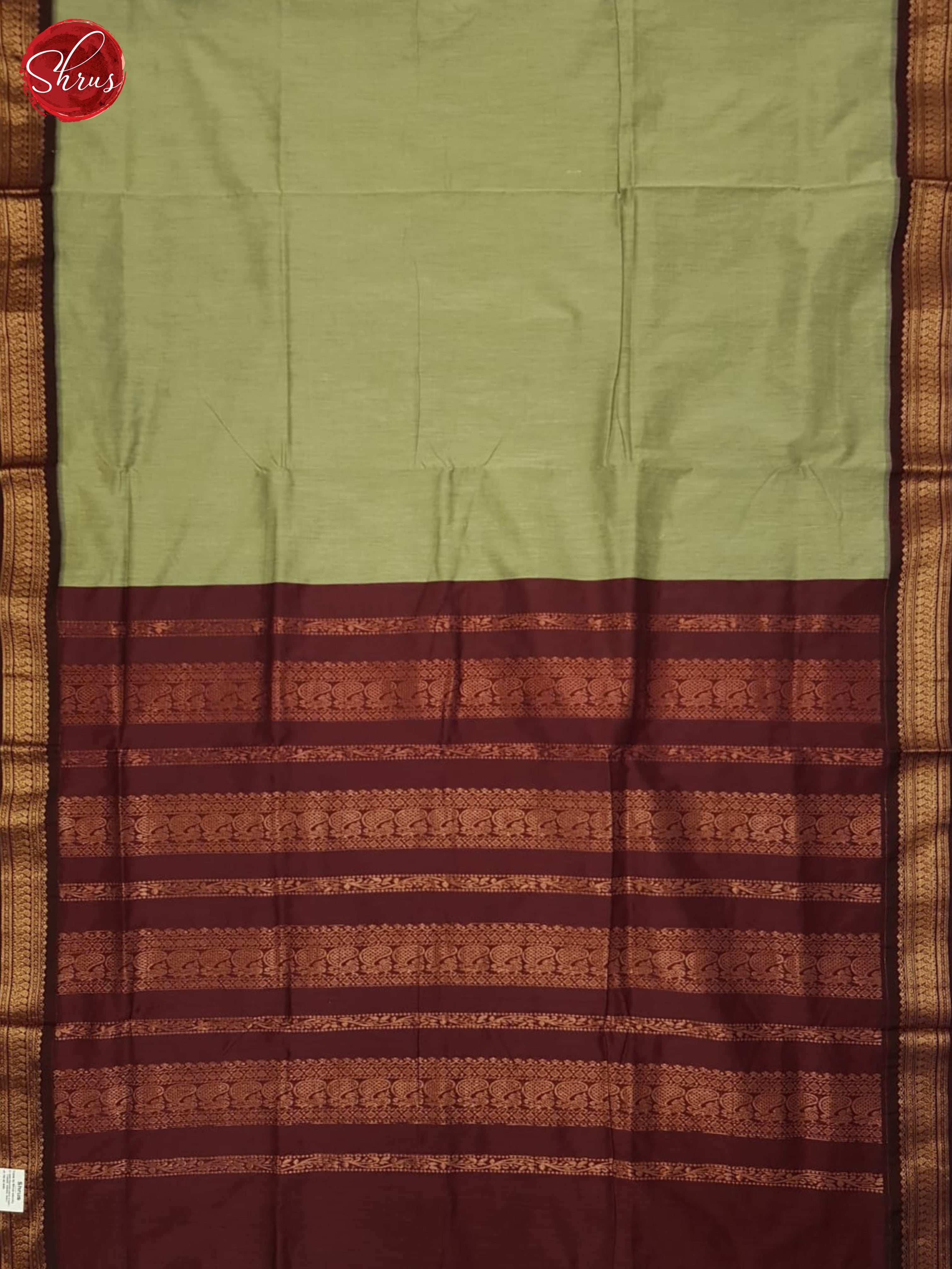 Green And Brown- Kalyani Cotton Saree - Shop on ShrusEternity.com