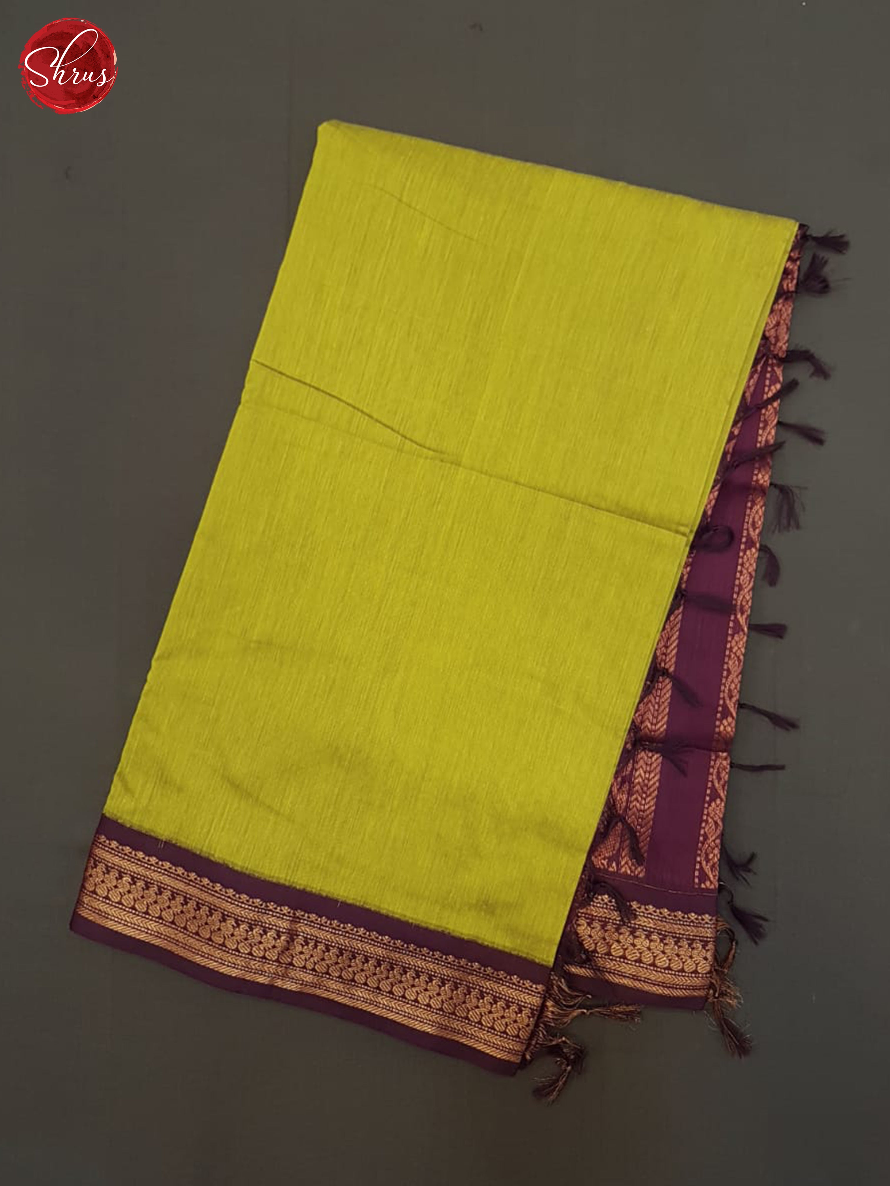 Green And Wine-Kalyani Cotton Saree - Shop on ShrusEternity.com