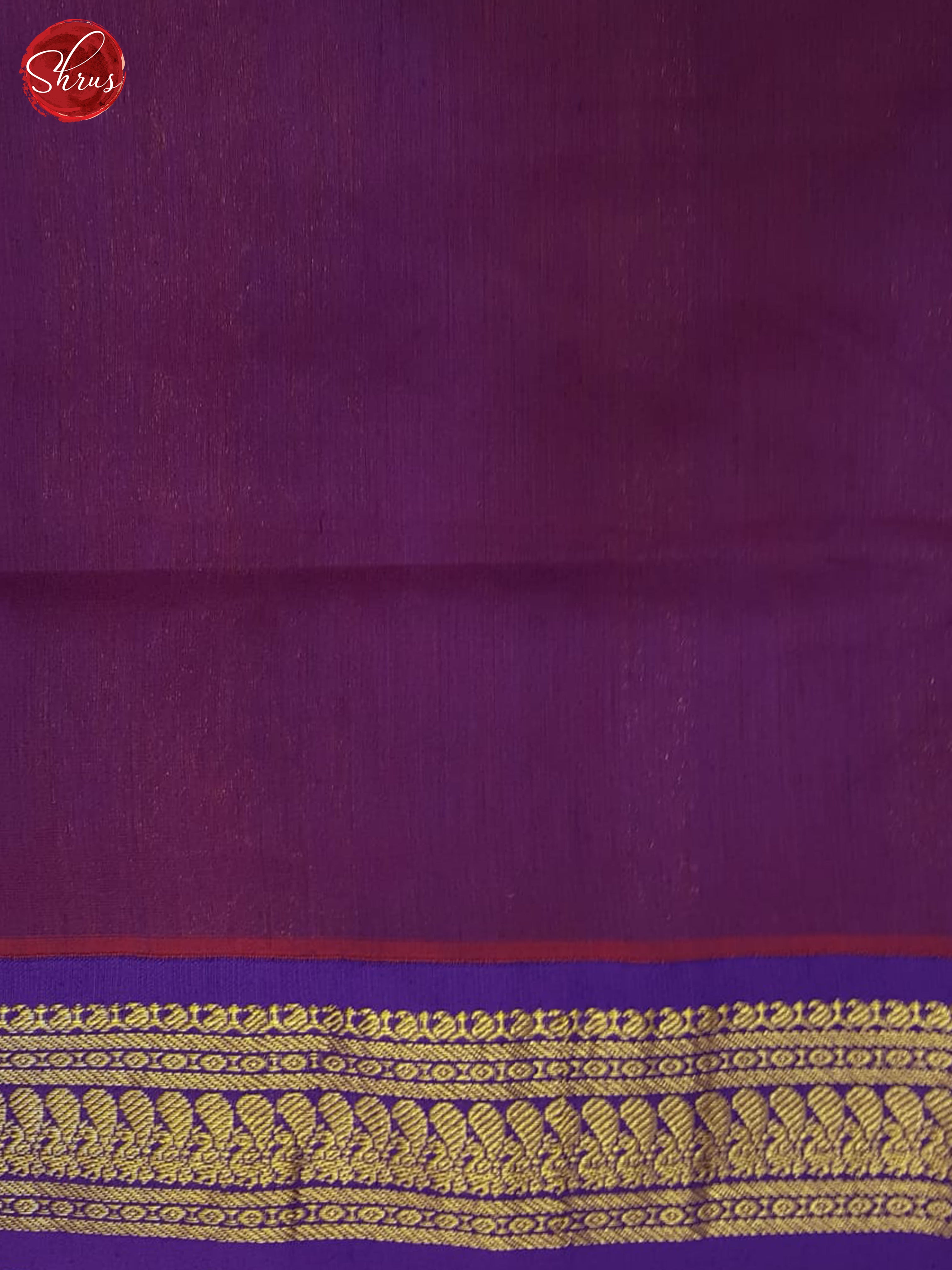 Mustard And Purple- Kalyani Cotton Saree - Shop on ShrusEternity.com