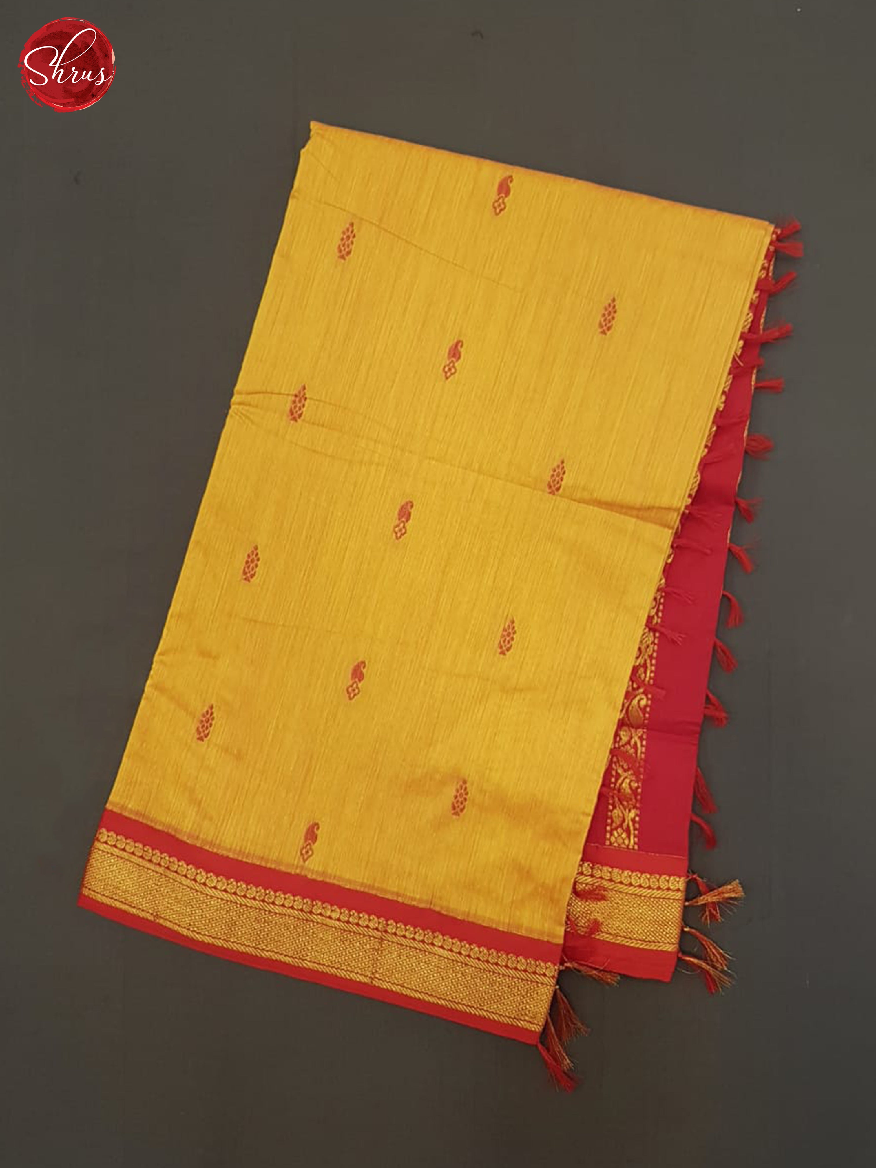 Yellow And Red- Kalyani Cotton Saree - Shop on ShrusEternity.com