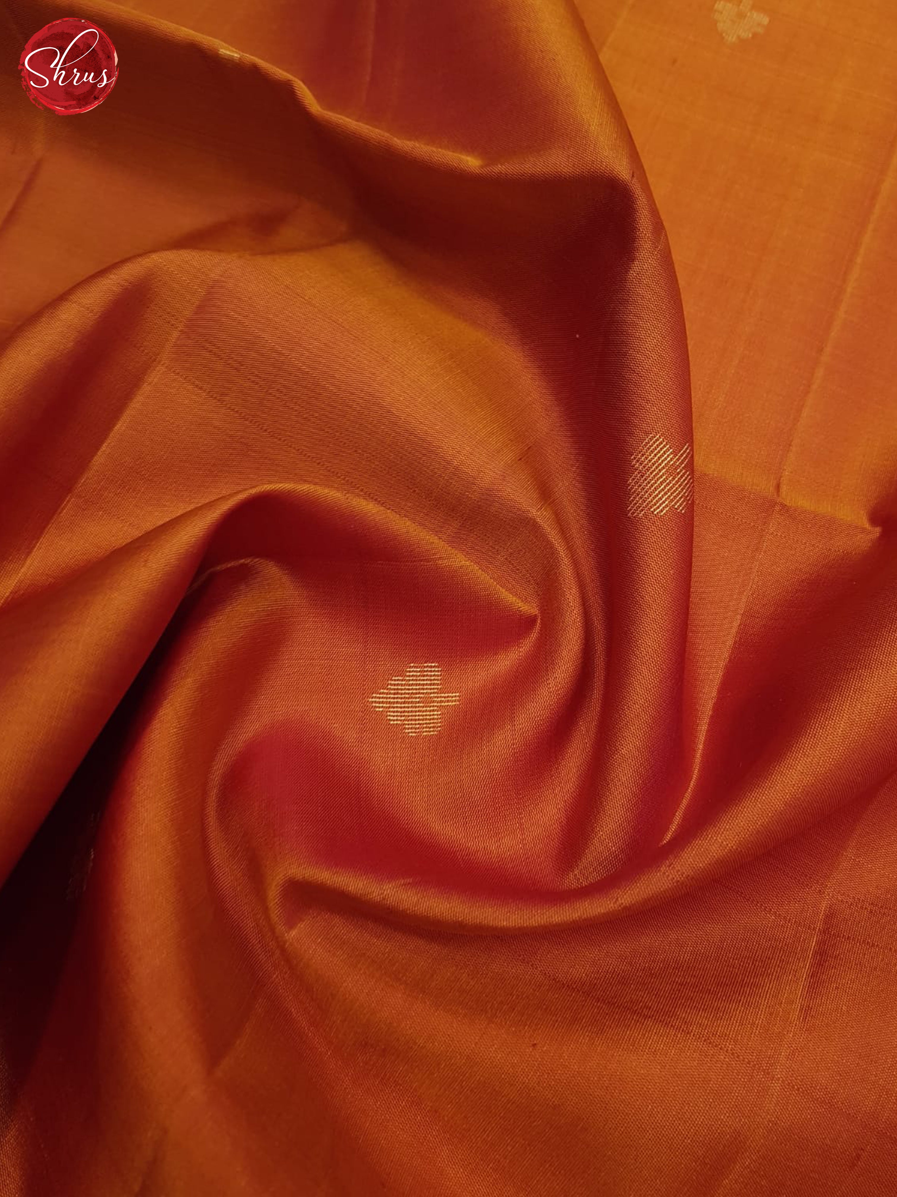 Orange And Blue- Soft Silk Saree - Shop on ShrusEternity.com