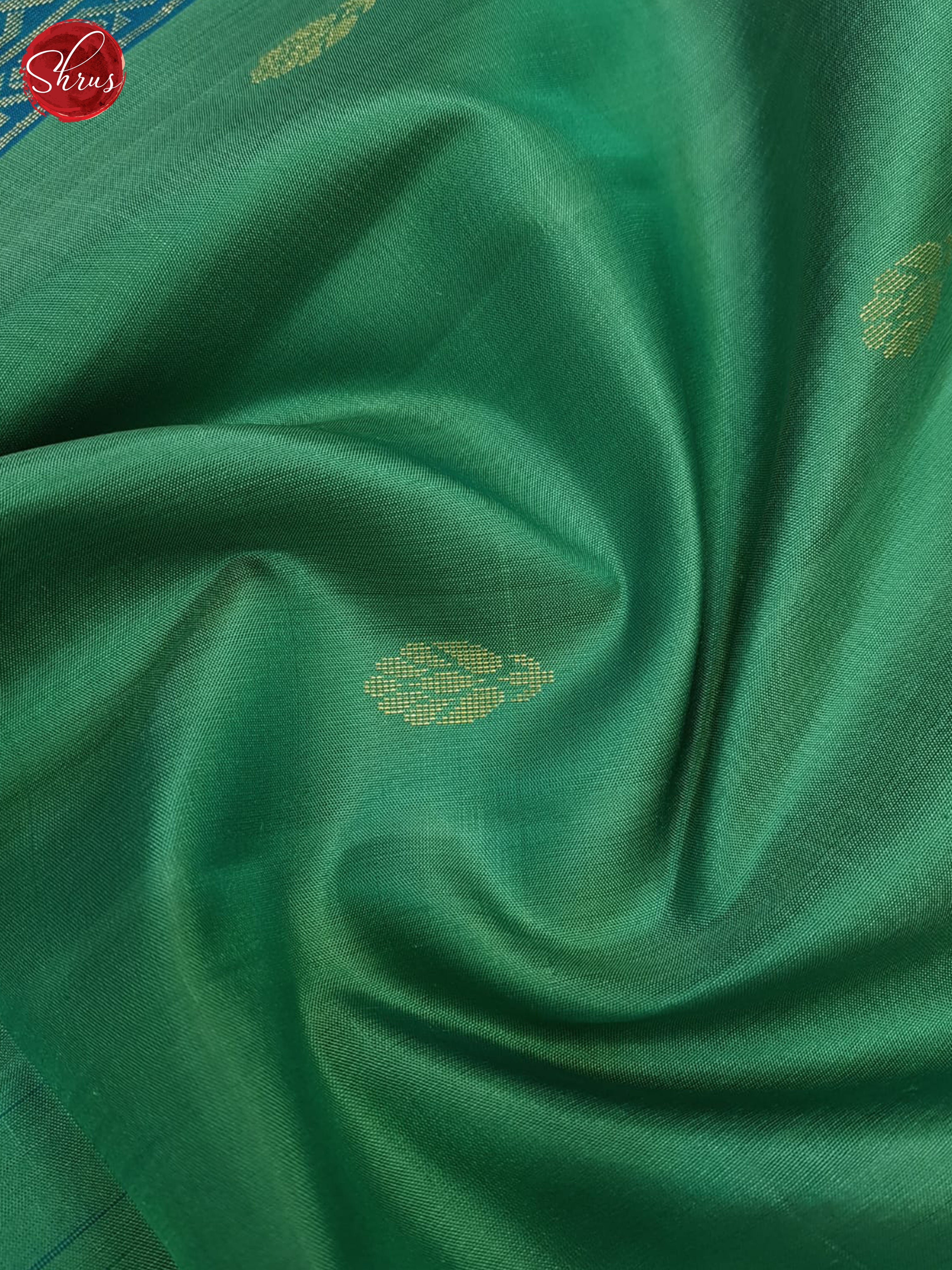 Green & Blue - Soft Silk Saree - Shop on ShrusEternity.com