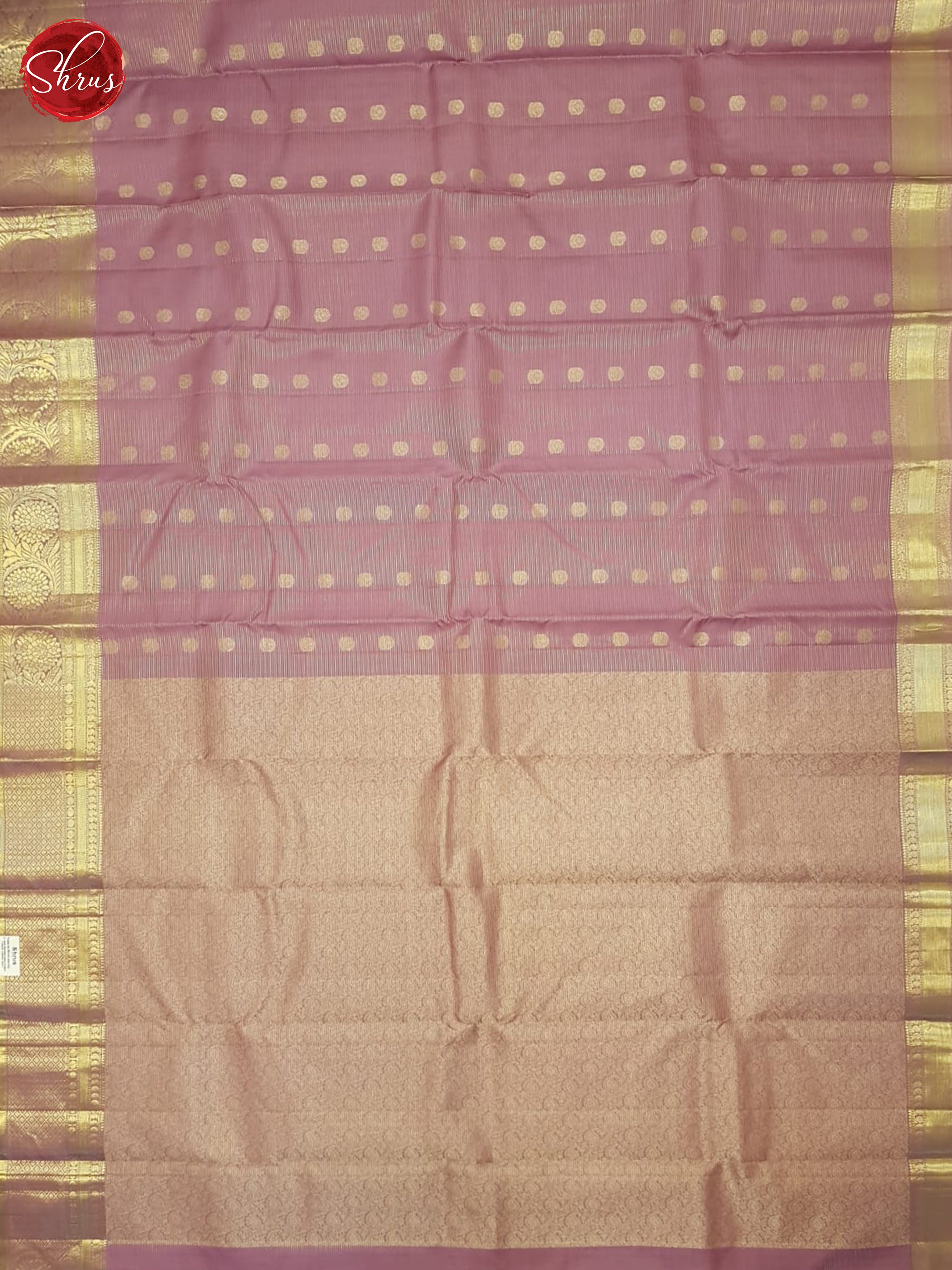 Dusty Mild Lavender(Single Tone)- Kanchipuram Silk Saree - Shop on ShrusEternity.com