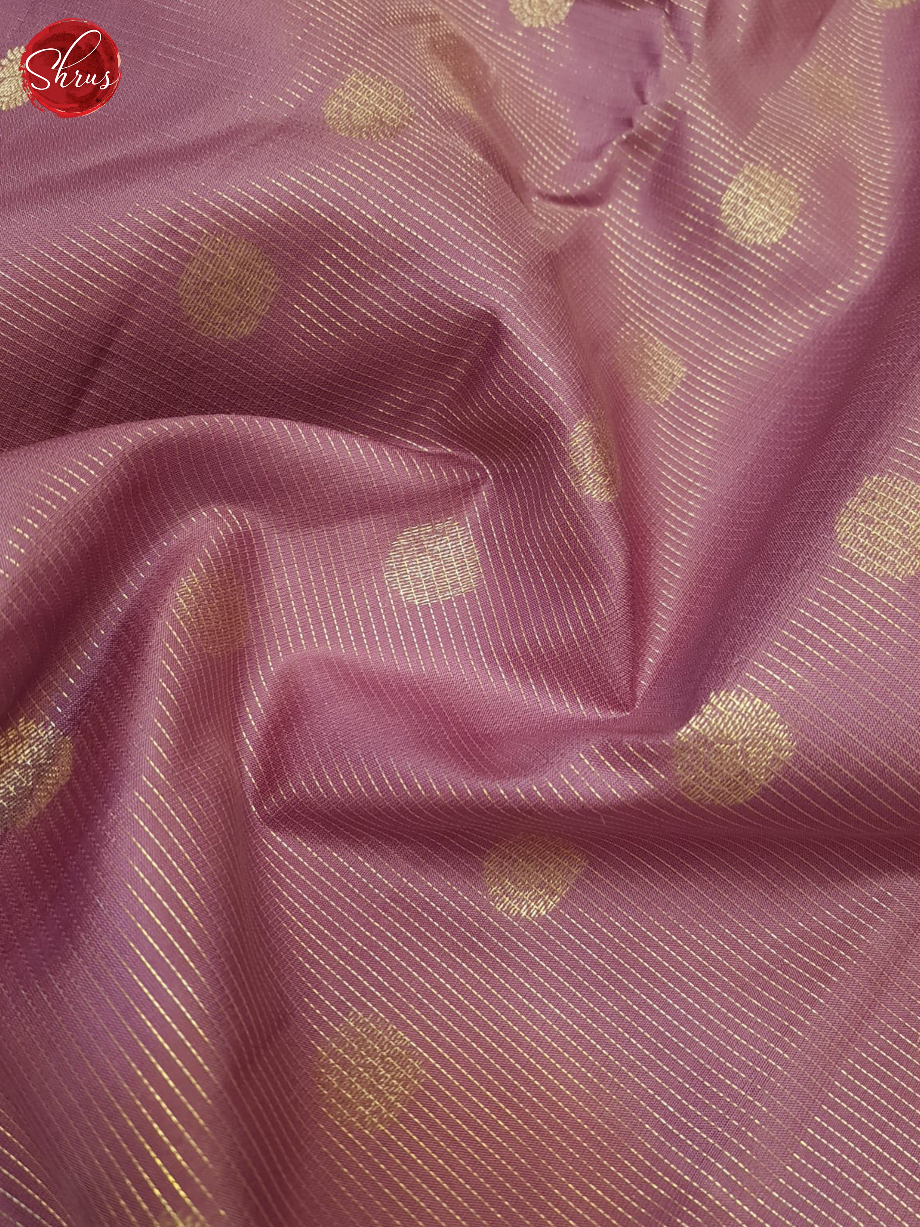 Dusty Mild Lavender(Single Tone)- Kanchipuram Silk Saree - Shop on ShrusEternity.com