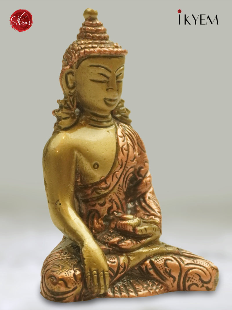 Antique Brass and Copper- Sitting Buddha - Shop on ShrusEternity.com