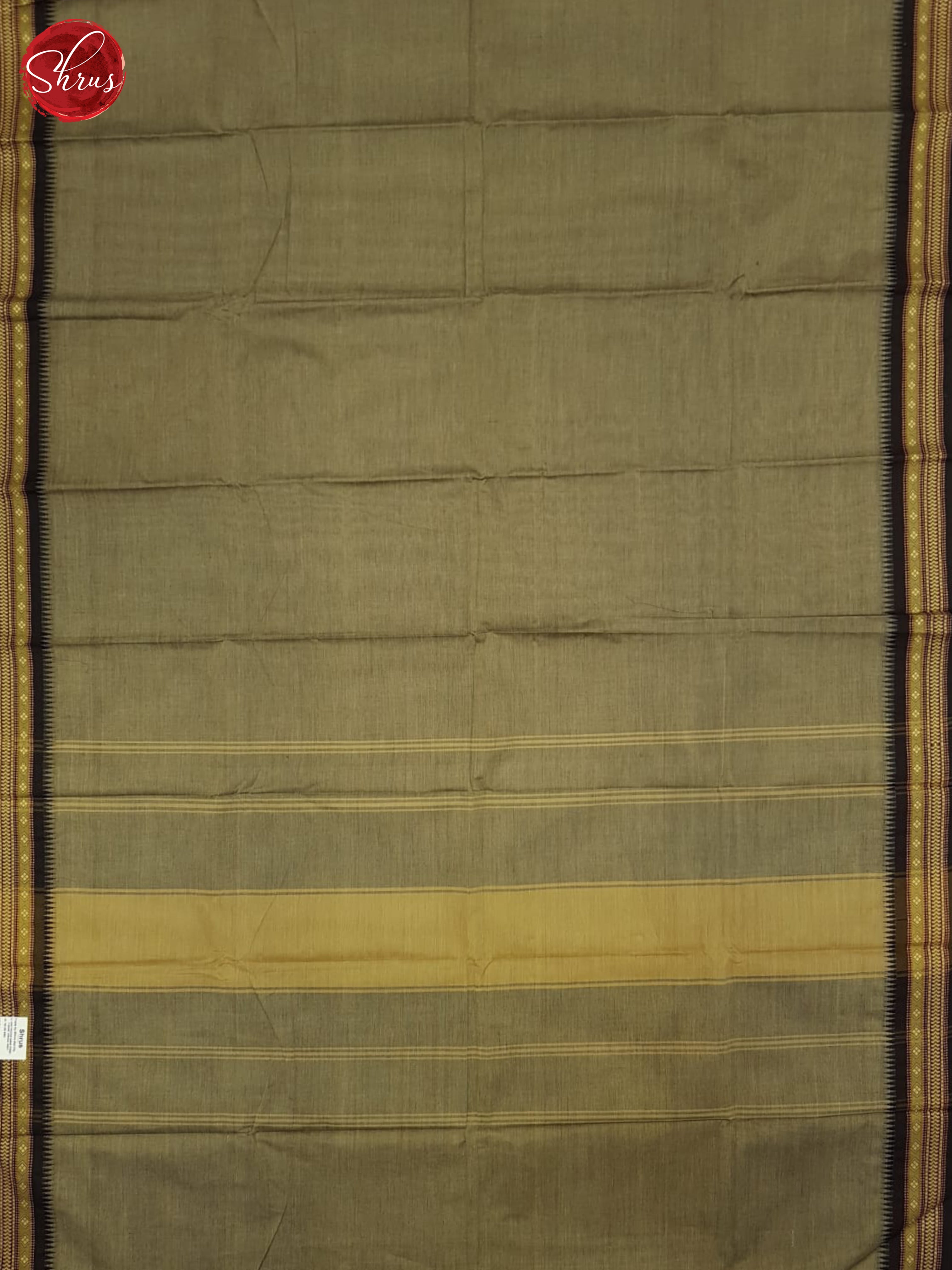 Grey And Black- Chettinad Cotton Saree - Shop on ShrusEternity.com